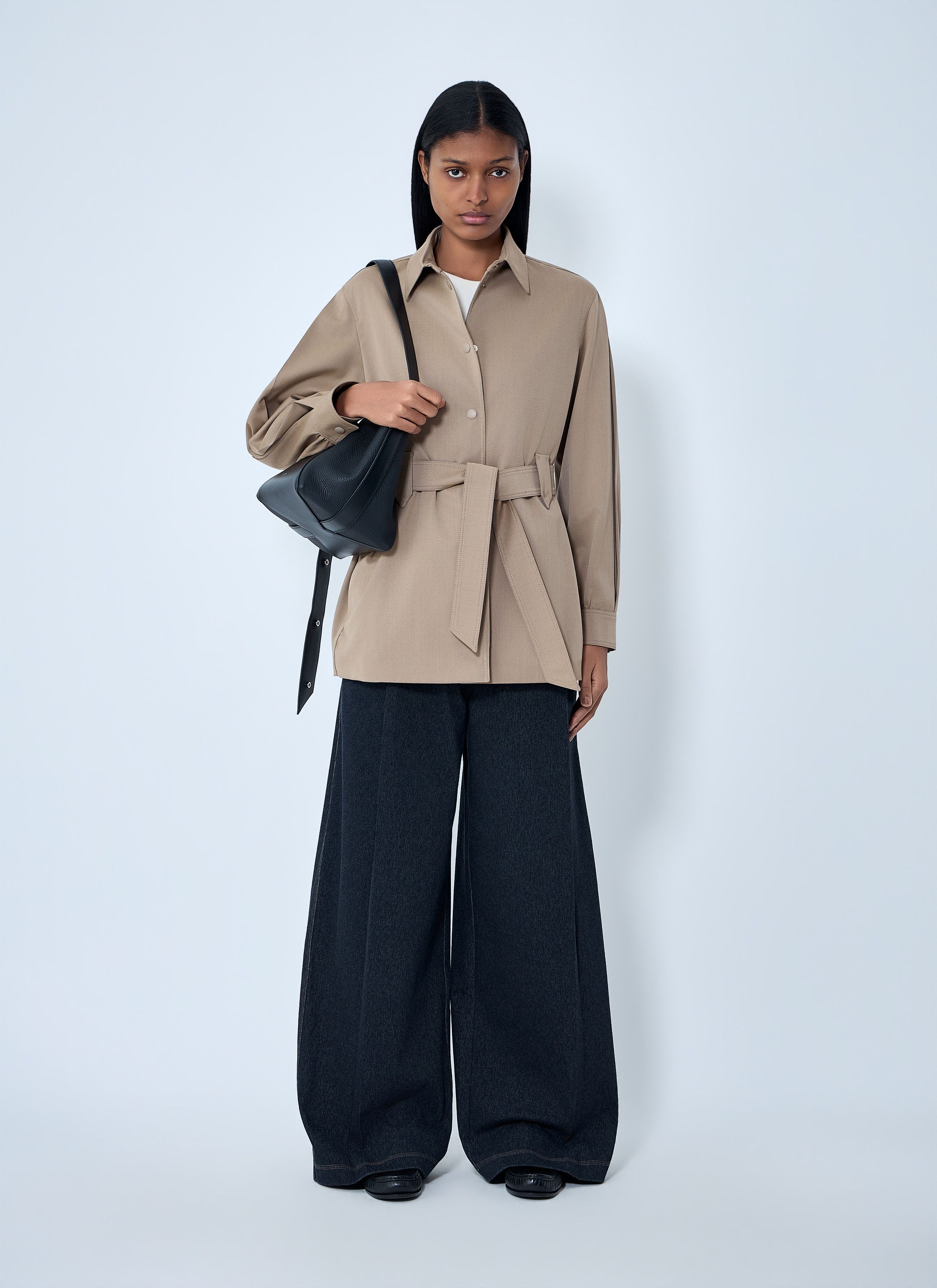 Max Mara Belted Button-Down Shirt Size M / US 6-8 / IT 42-44 - 2 Thumbnail