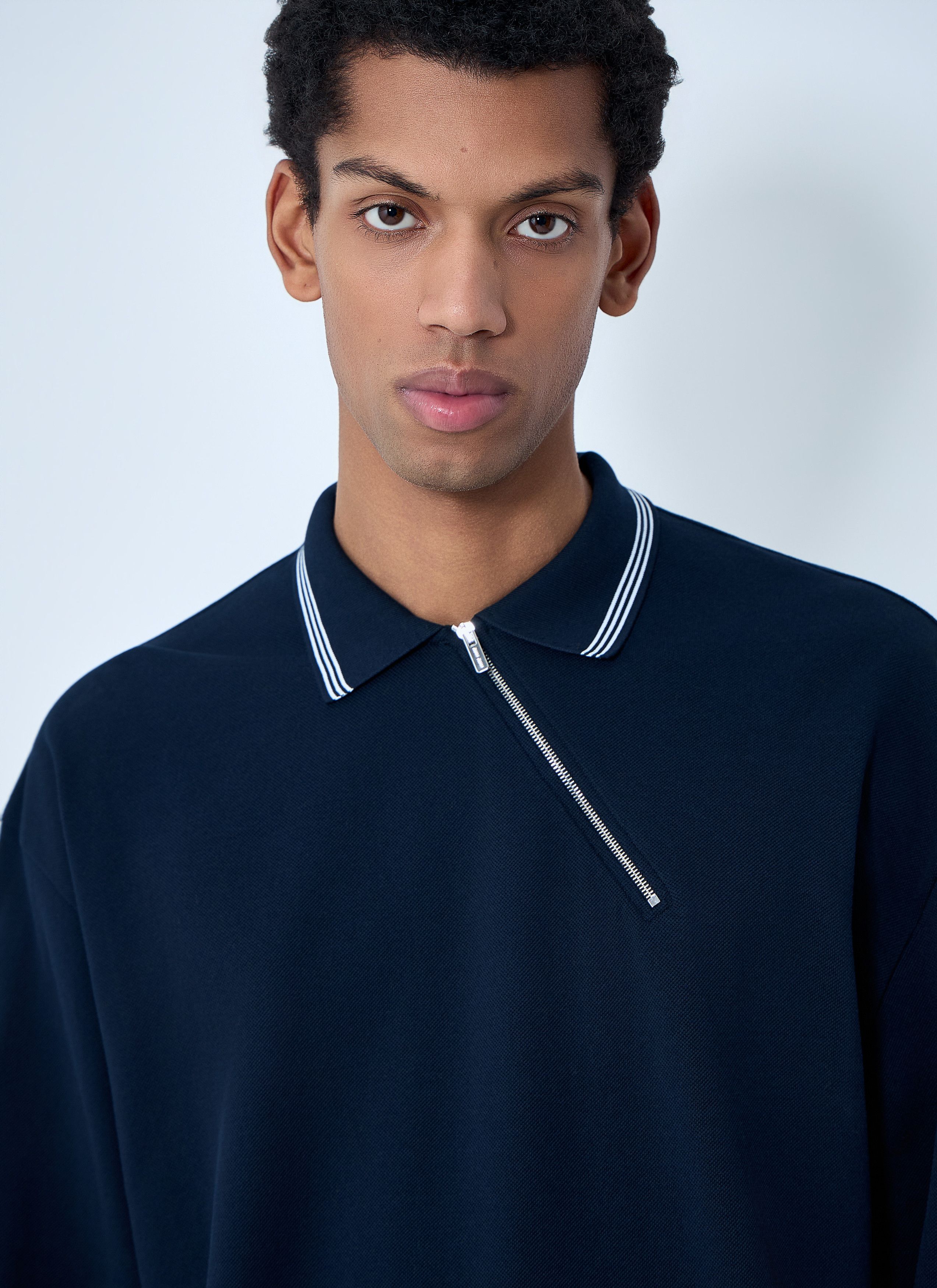Miu Miu Half-Zip Polo Shirt Size US M / EU 48-50 / 2 - 5 Thumbnail