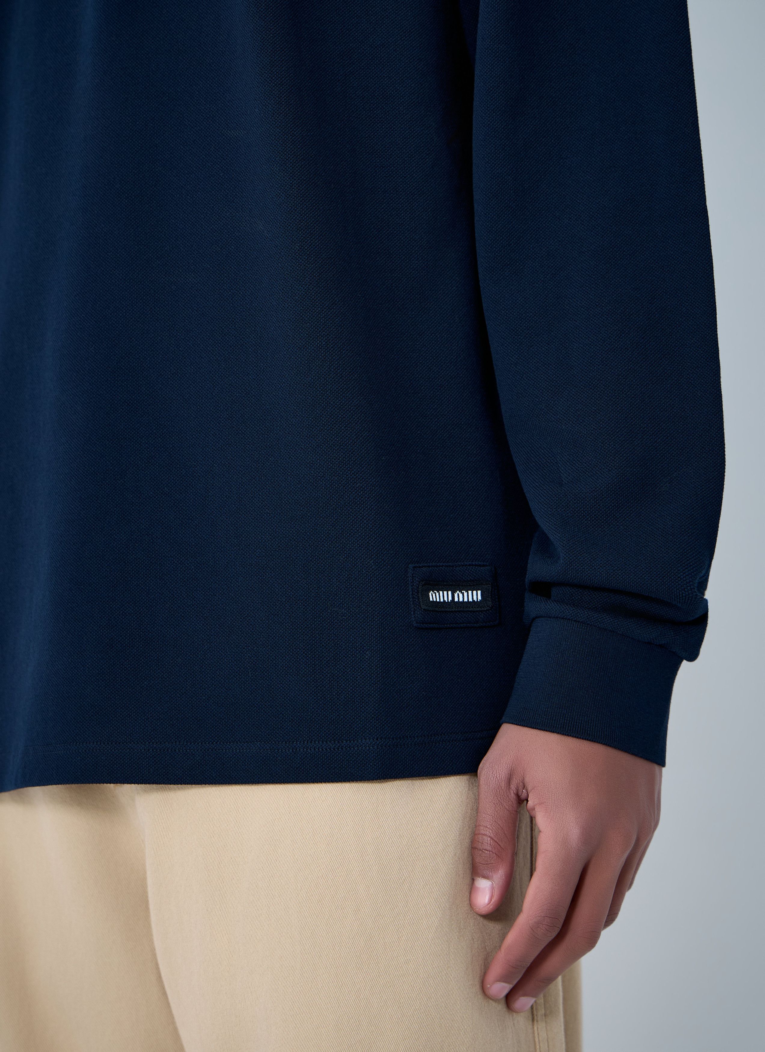 Miu Miu Half-Zip Polo Shirt Size US M / EU 48-50 / 2 - 6 Thumbnail