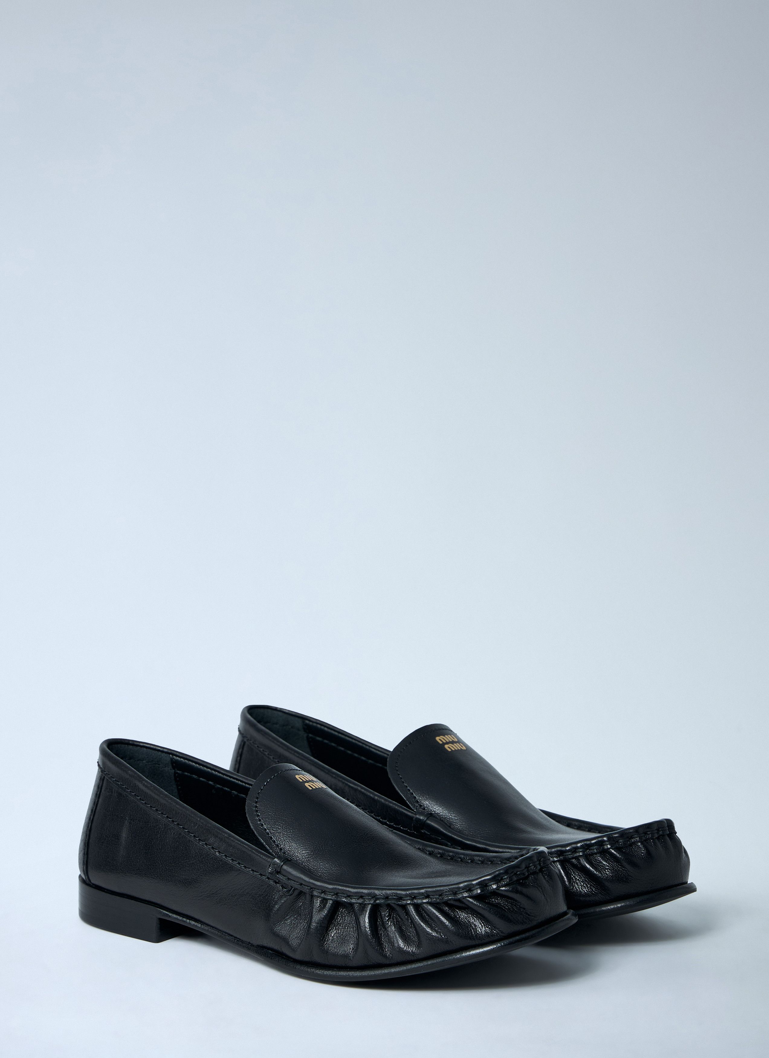 Miu Miu Leather Loafers Size US 9 / IT 39 - 2 Thumbnail