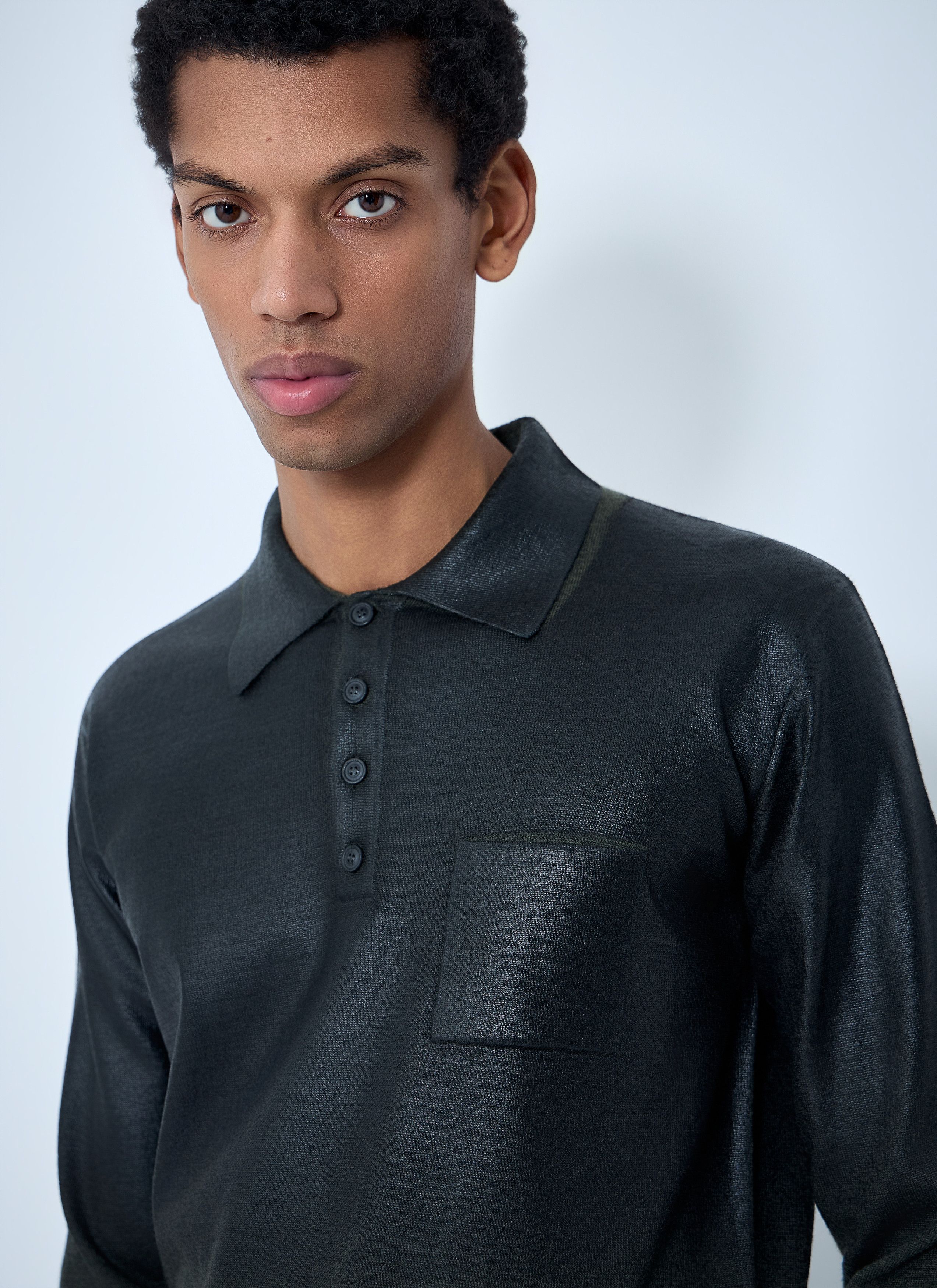 Maison Margiela Long Sleeve Polo Shirt Size US M / EU 48-50 / 2 - 5 Thumbnail