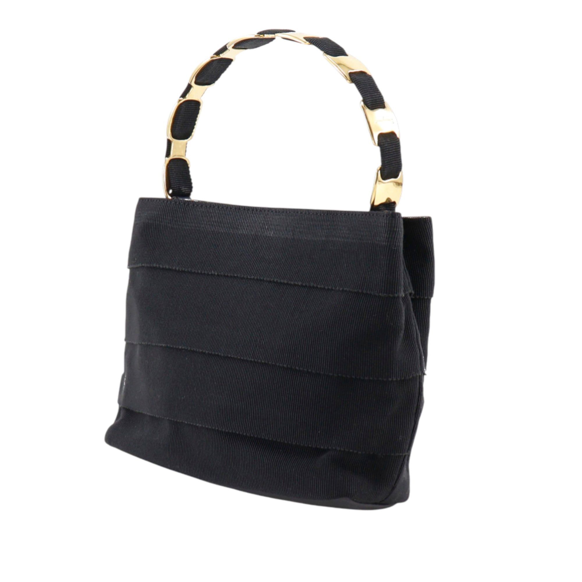 Salvatore Ferragamo Nylon Tiered Grosgrain Vara Satchel Size ONE SIZE - 3 Thumbnail