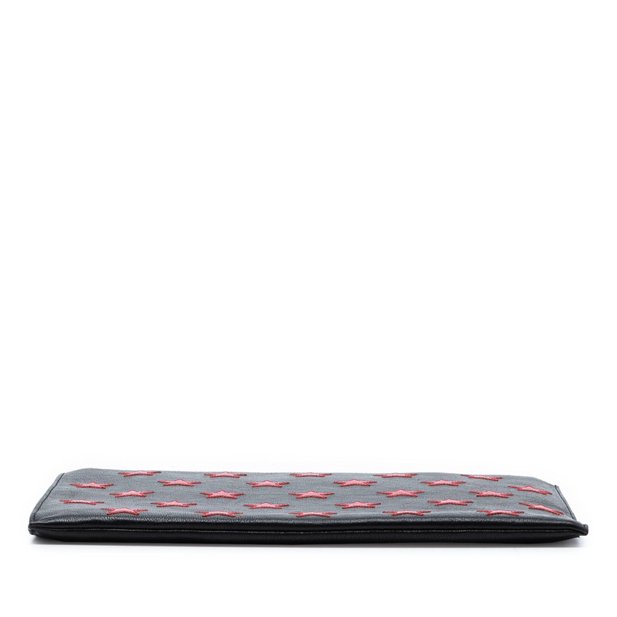 Saint Laurent Paris Leather Star Rider Tablet Pouch Size ONE SIZE - 3 Thumbnail