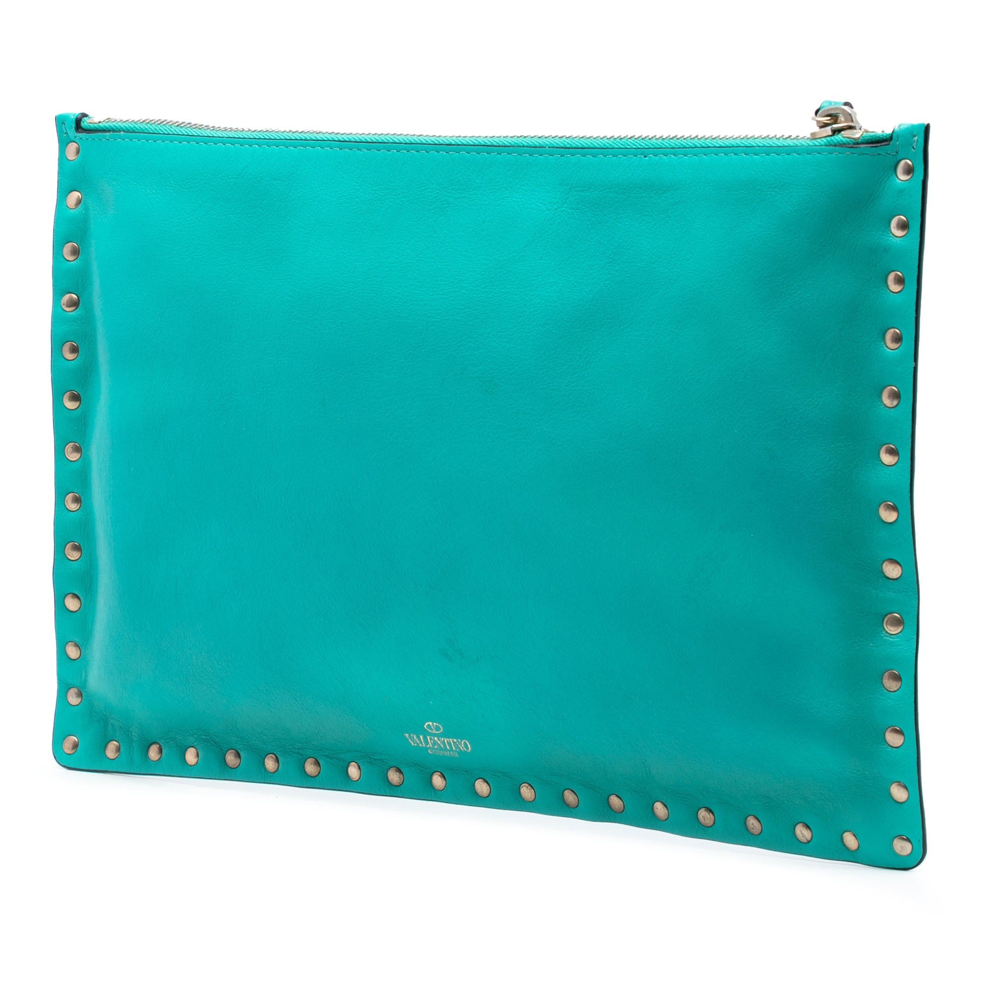 Valentino Leather Rockstud Clutch Size ONE SIZE - 2 Thumbnail