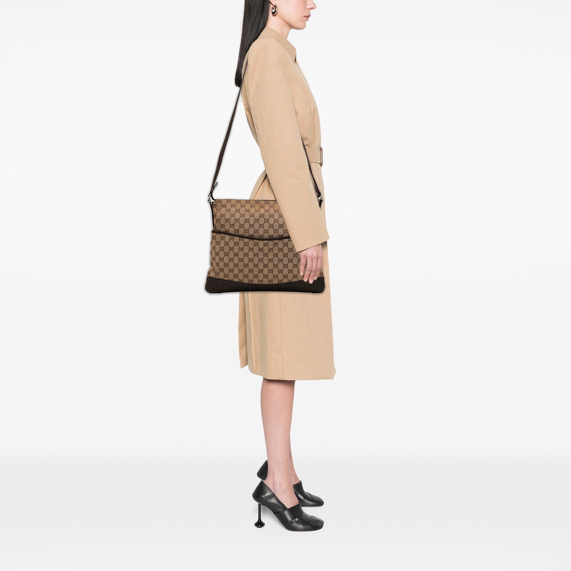 Gucci GG Canvas Perforated Crossbody Size ONE SIZE - 11 Thumbnail
