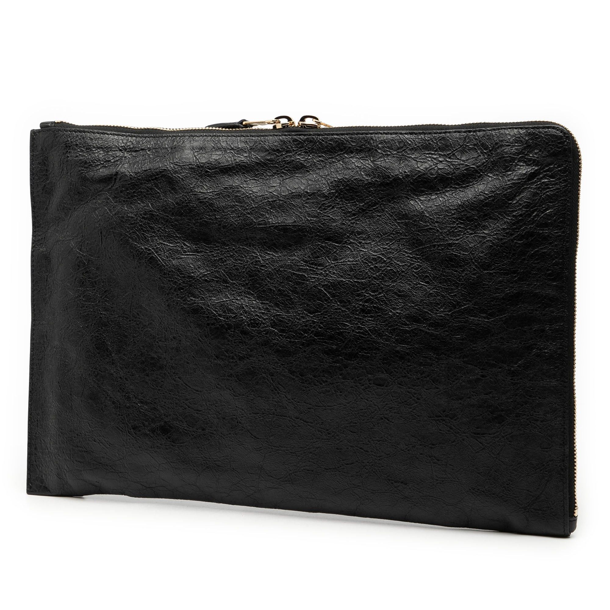 Balenciaga Lambskin Motocross Giant 12 Zip Around Flat Clutch Size ONE SIZE - 2 Thumbnail