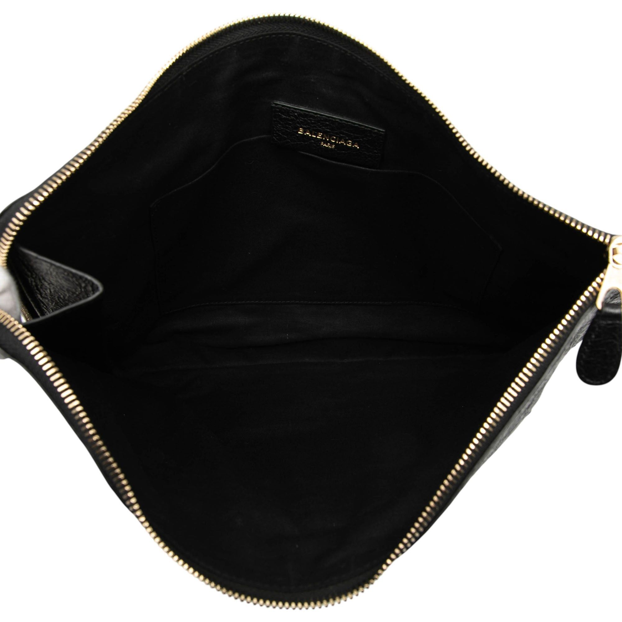 Balenciaga Lambskin Motocross Giant 12 Zip Around Flat Clutch Size ONE SIZE - 4 Thumbnail