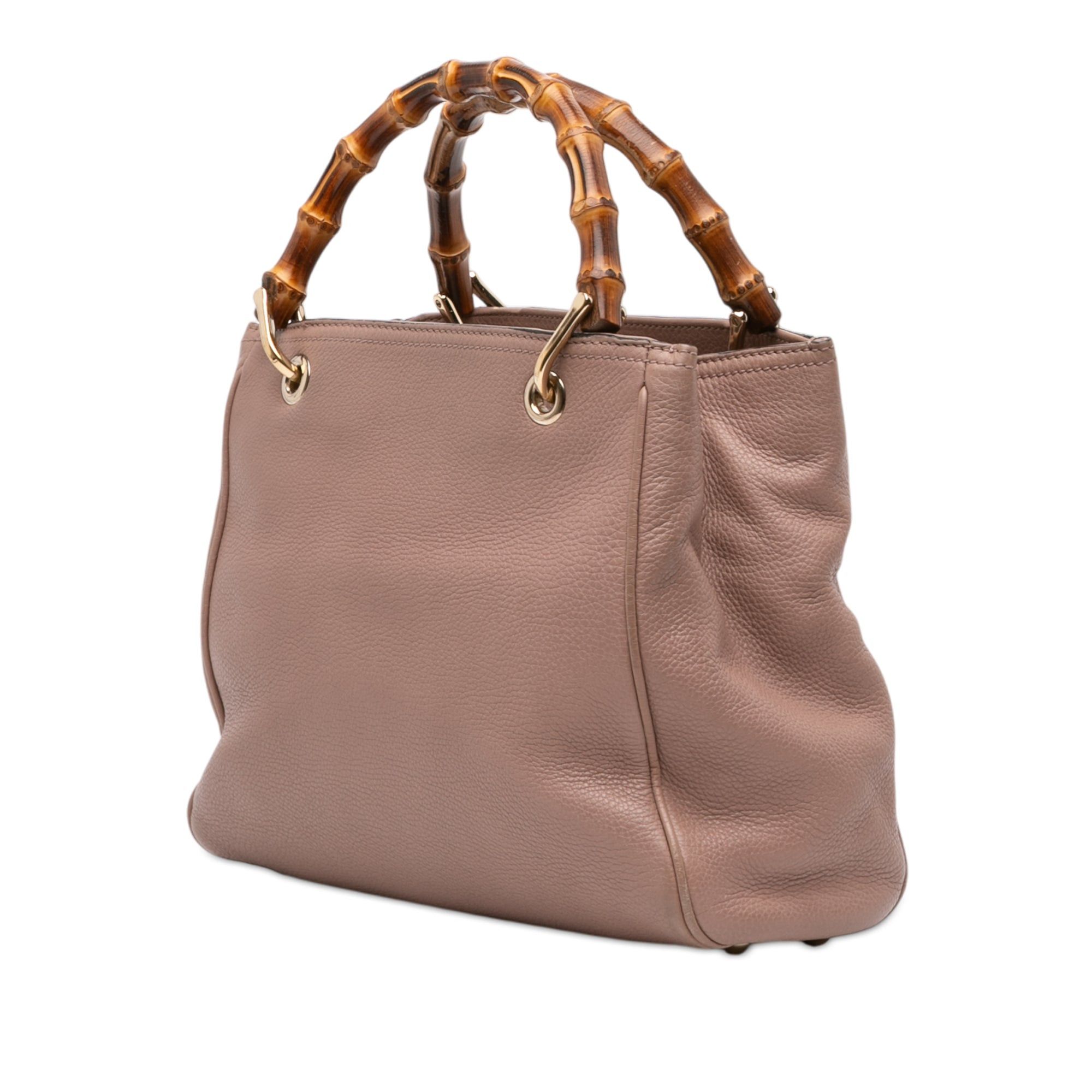 Gucci Small Calfskin Bamboo Shopper Satchel Size ONE SIZE - 2 Thumbnail
