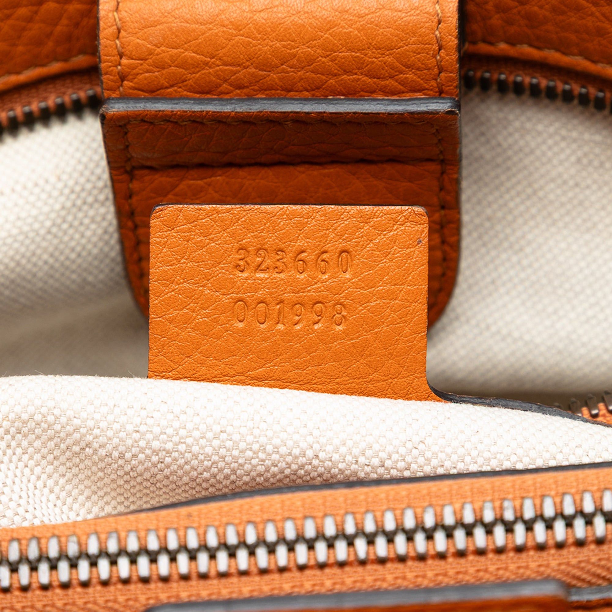 Gucci Medium Calfskin Bamboo Shopper Satchel Size ONE SIZE - 6 Thumbnail