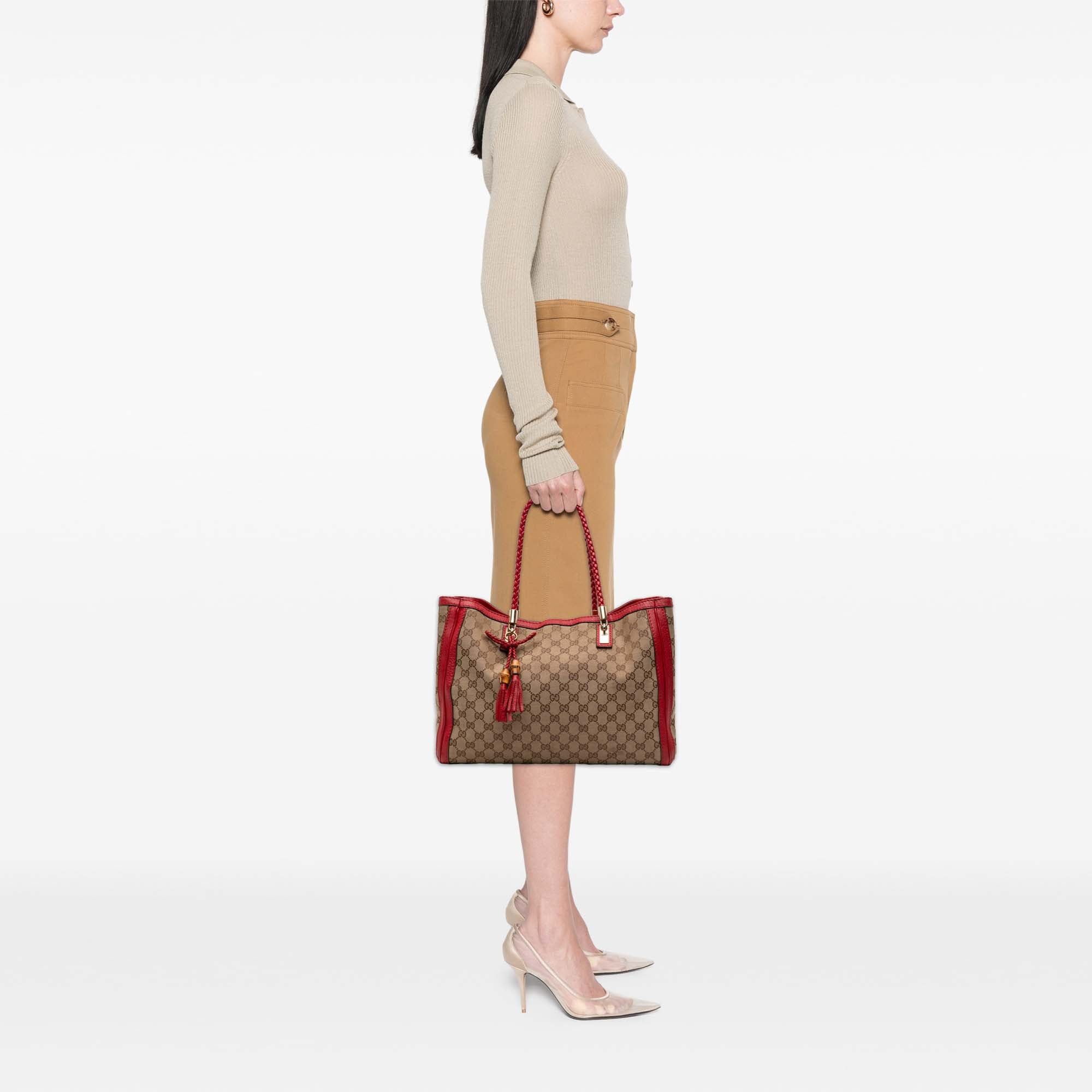 Gucci Medium GG Canvas Bella Tote Size ONE SIZE - 12 Thumbnail
