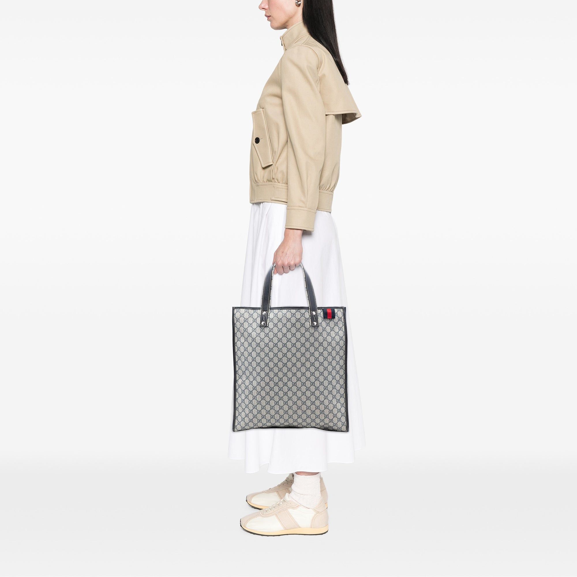 Gucci GG Supreme Web Tote Size ONE SIZE - 7 Thumbnail