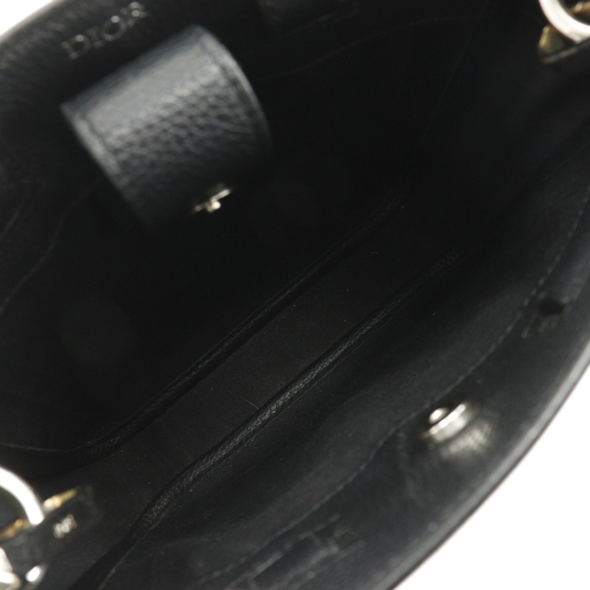 Dior Mini Grained Calfskin Saddle Tote Size ONE SIZE - 3 Thumbnail