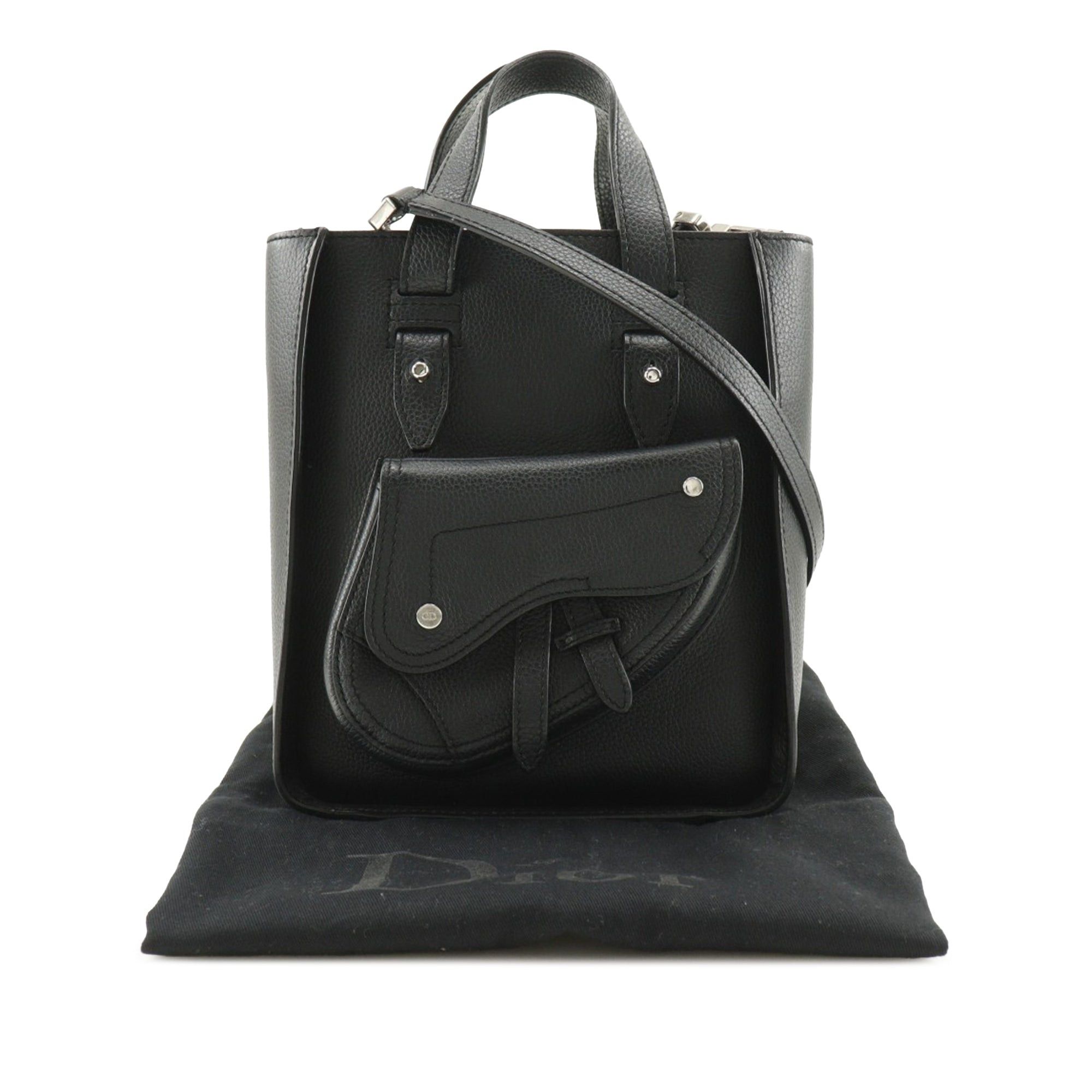 Dior Mini Grained Calfskin Saddle Tote Size ONE SIZE - 13 Thumbnail