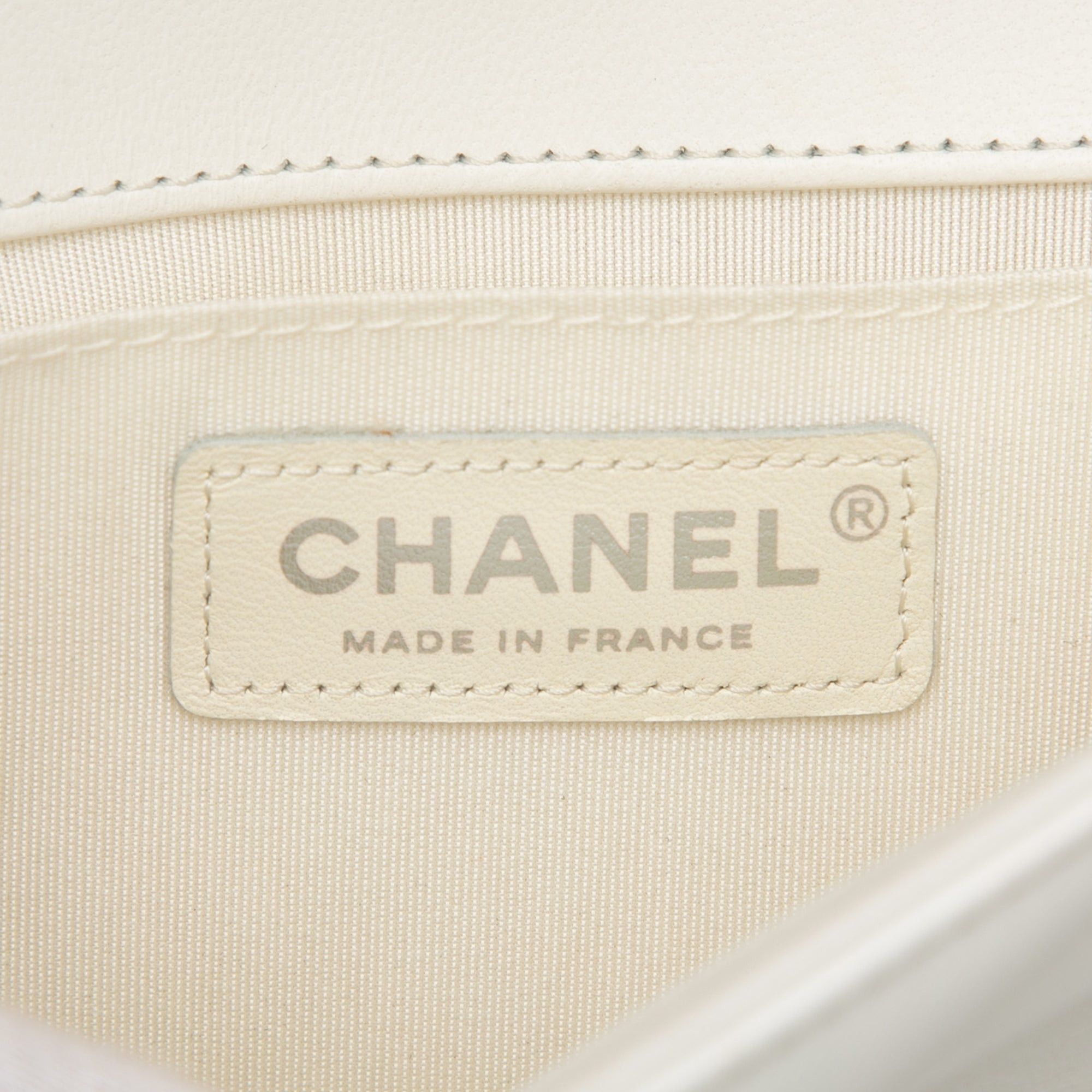 Chanel Old Medium Chevron Lambskin and Iridescent PVC Boy Flap Size ONE SIZE - 5 Thumbnail