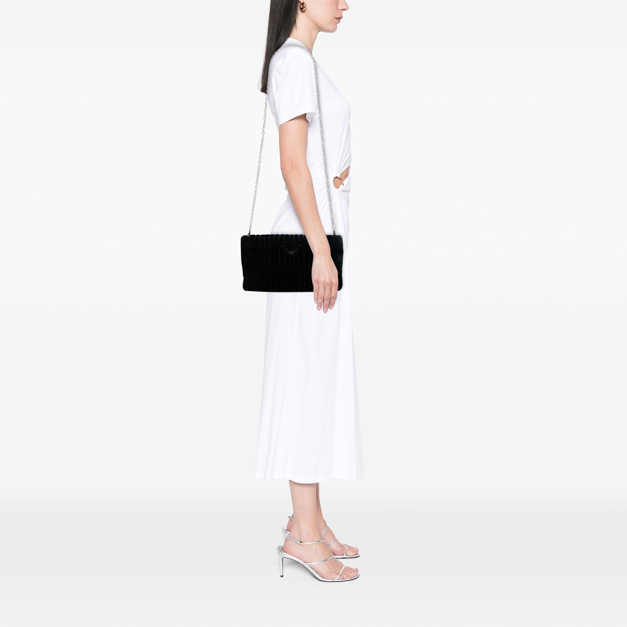 Prada Ricamo Velluto Pochette Crossbody Size ONE SIZE - 6 Thumbnail