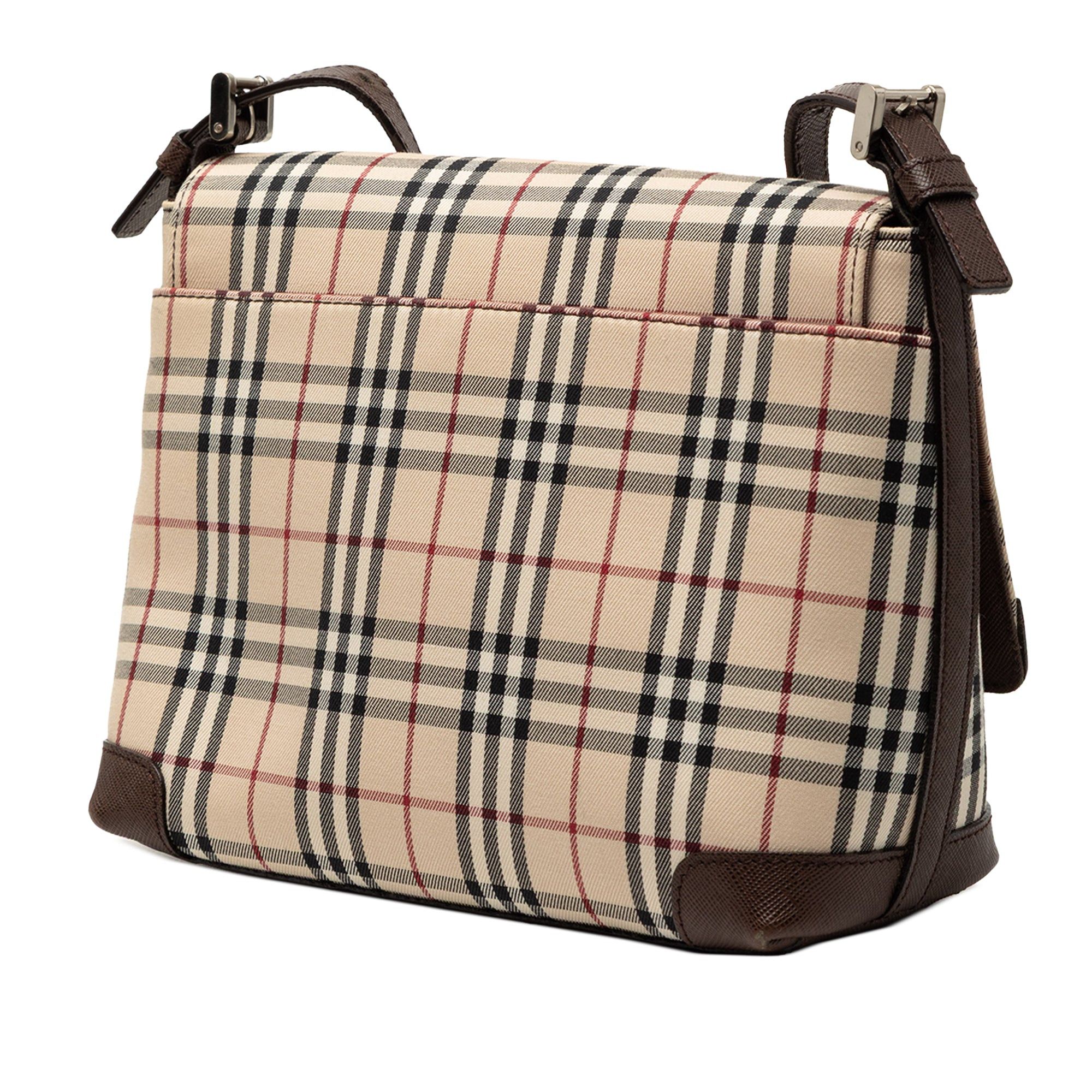 Burberry House Check Canvas Flap Crossbody Size ONE SIZE - 2 Thumbnail