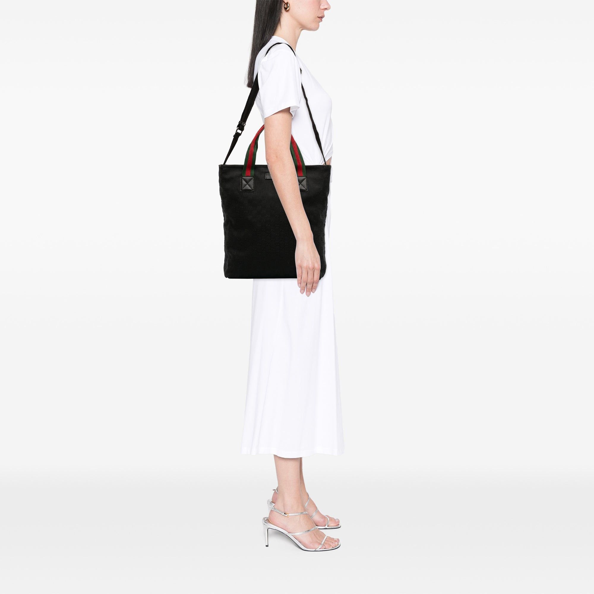 Gucci GG Canvas Web Satchel Size ONE SIZE - 9 Thumbnail
