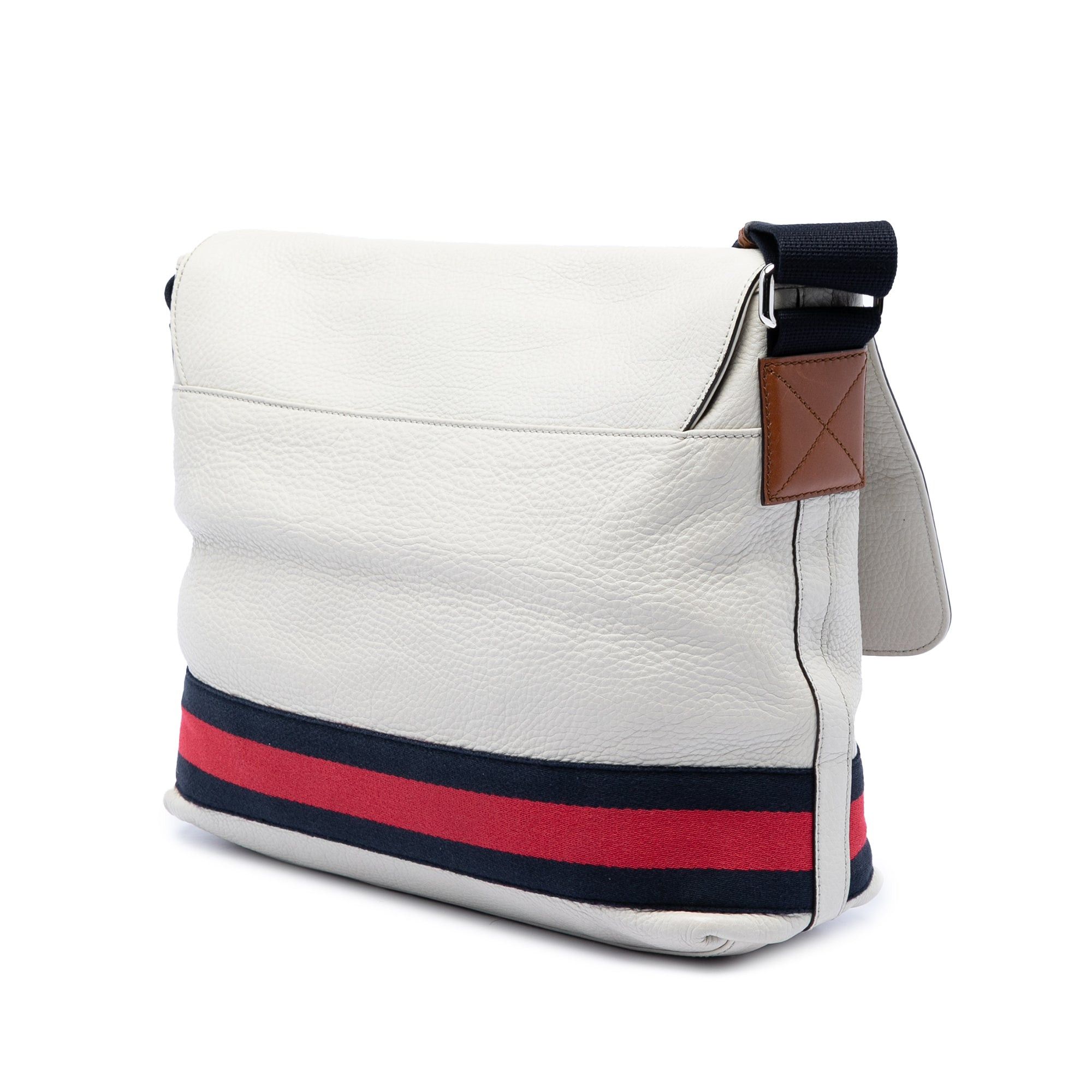 Gucci Leather Web Messenger Bag Size ONE SIZE - 2 Thumbnail