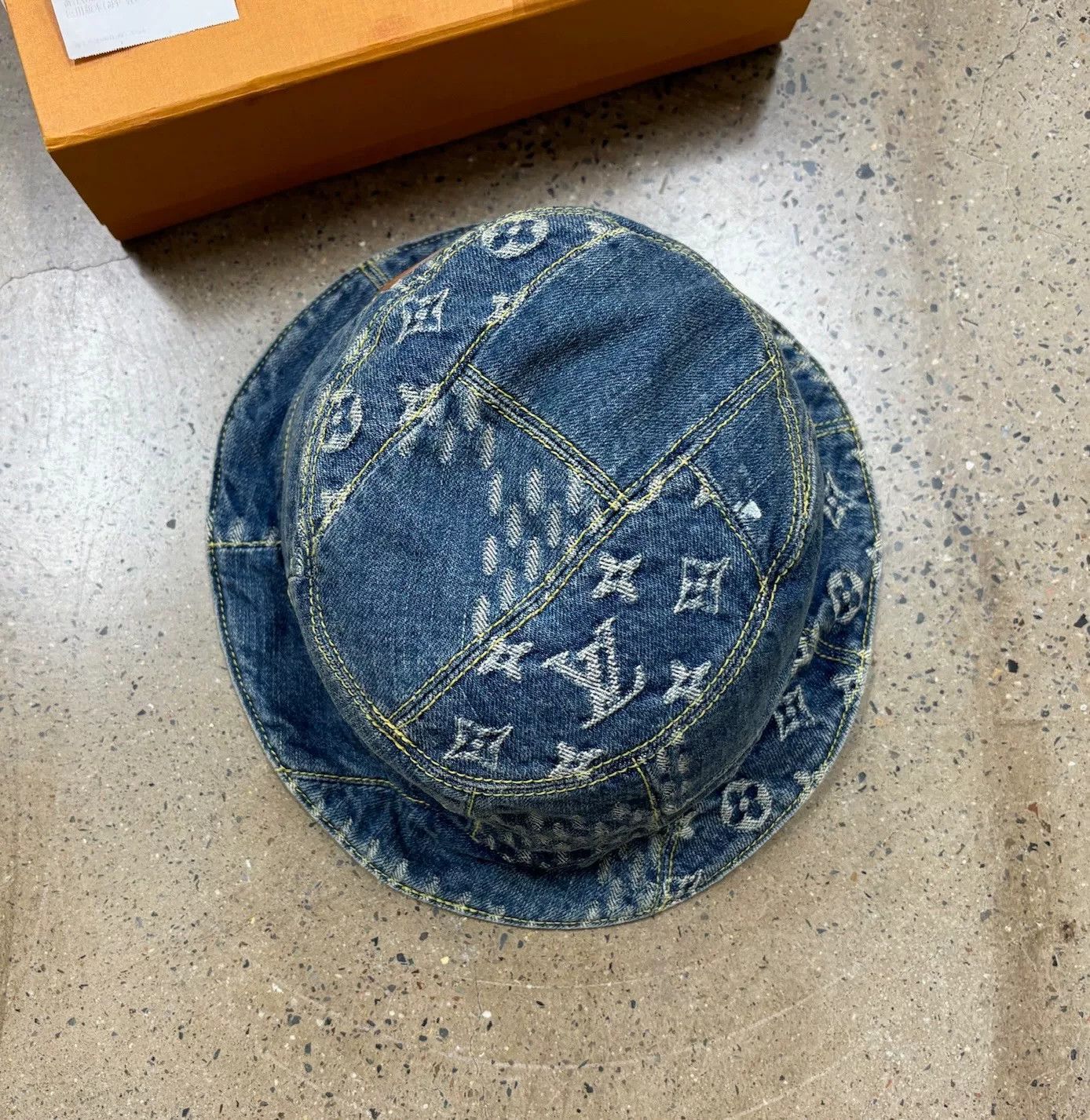 Louis Vuitton LV Nigo Denim Monogram Bucket Hat Size ONE SIZE - 7 Thumbnail