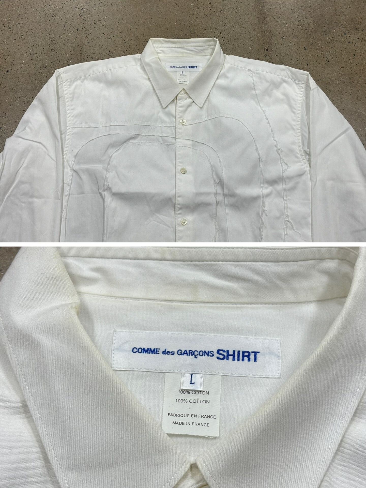 Comme des Garcons CDG Comme Des Garcons Patchwork Shirt Size US L / EU 52-54 / 3 - 3 Thumbnail
