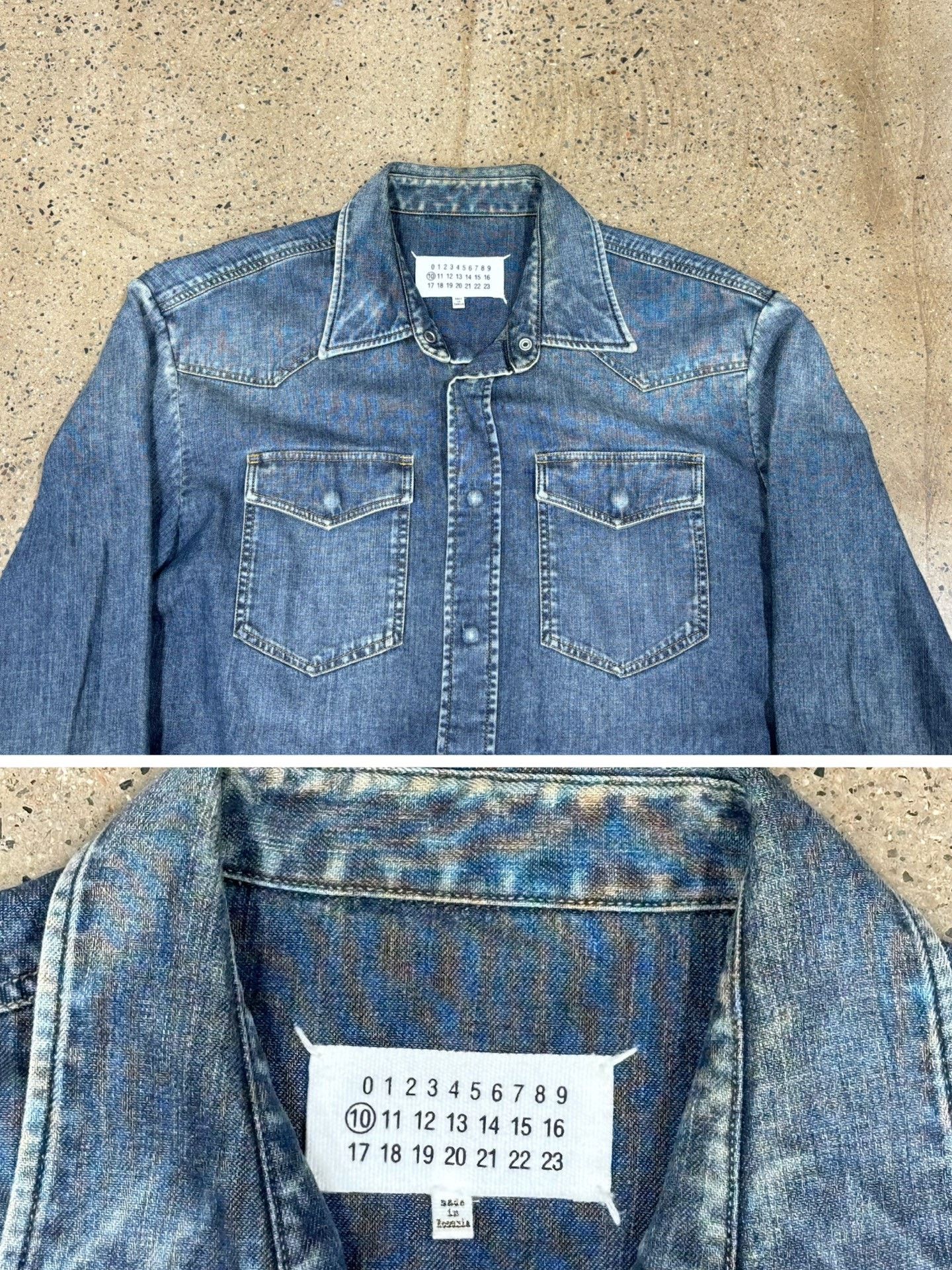 Maison Margiela Maison Margiela Denim Shirt Jacket M Size US M / EU 48-50 / 2 - 5 Thumbnail