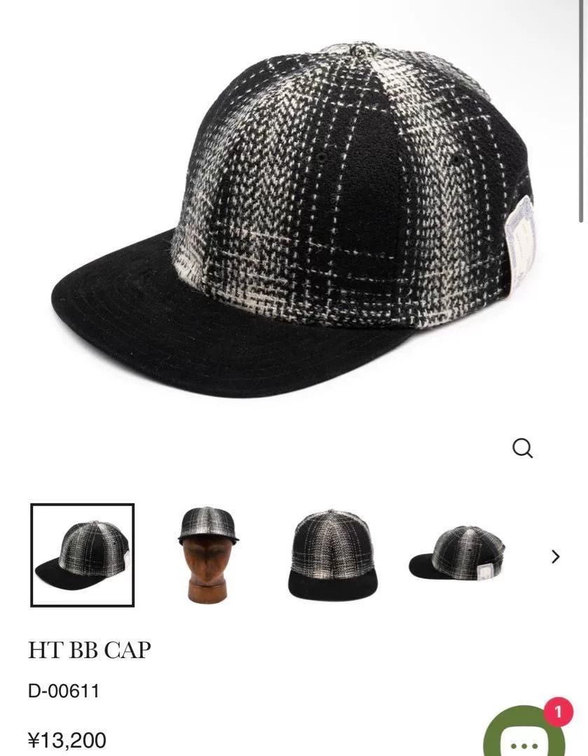 THE H.W.DOG&CO. the.hw.dog&co Harris Tweed BB Cap Size ONE SIZE - 8 Thumbnail