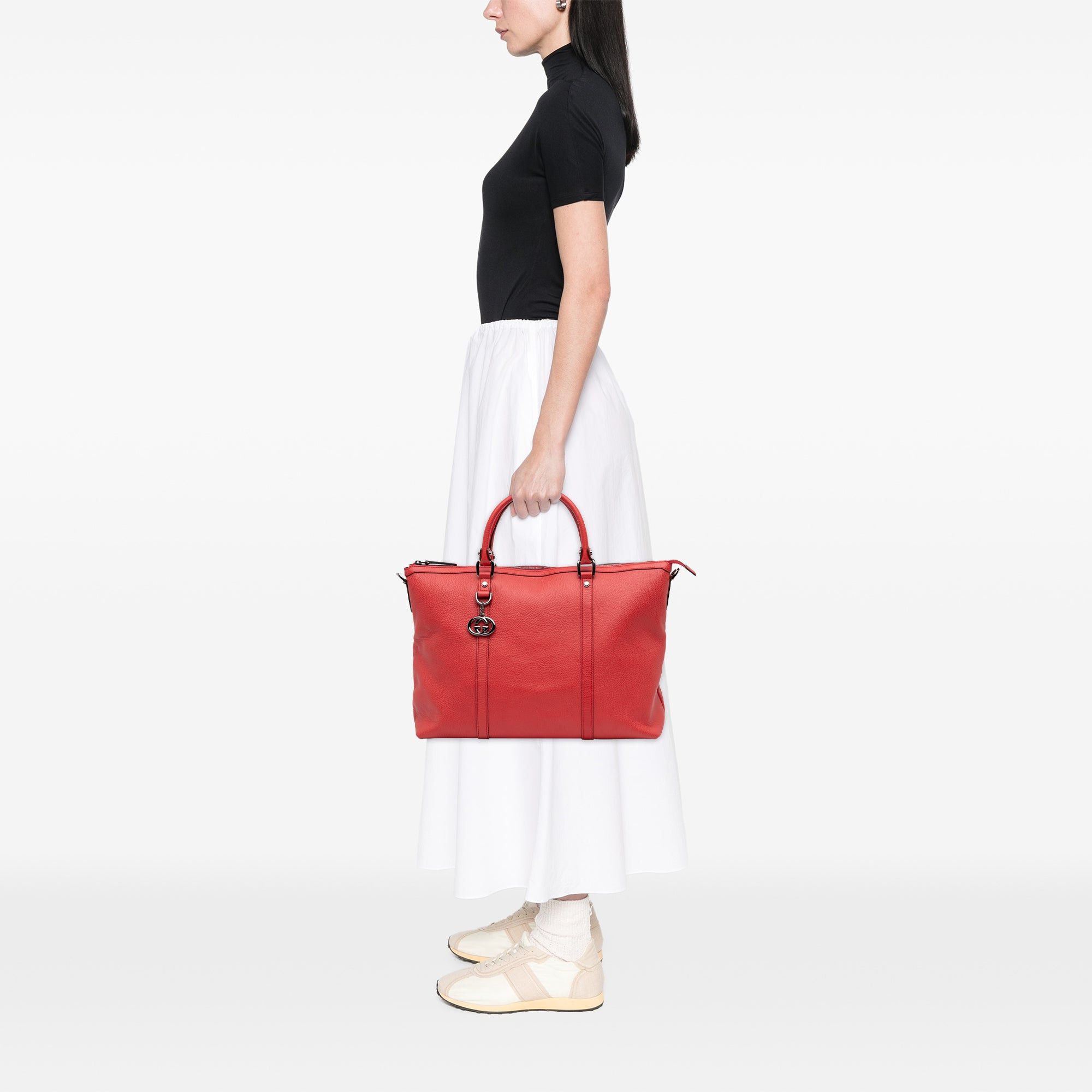 Gucci Leather GG Charm Satchel Size ONE SIZE - 9 Thumbnail