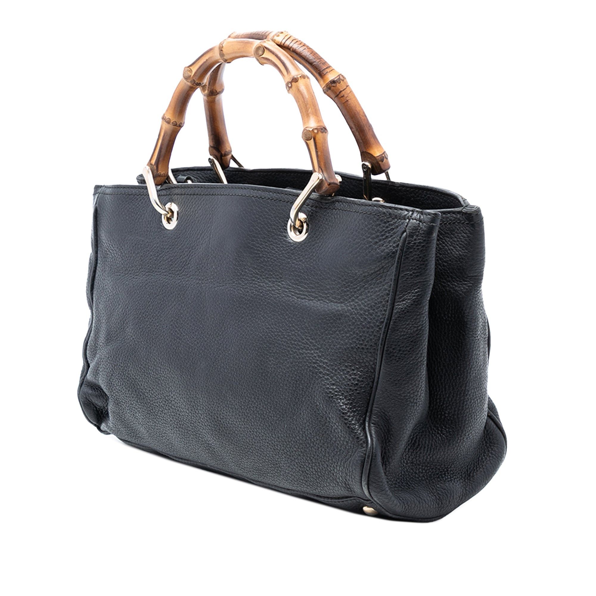 Gucci Medium Calfskin Bamboo Shopper Satchel Size ONE SIZE - 2 Thumbnail