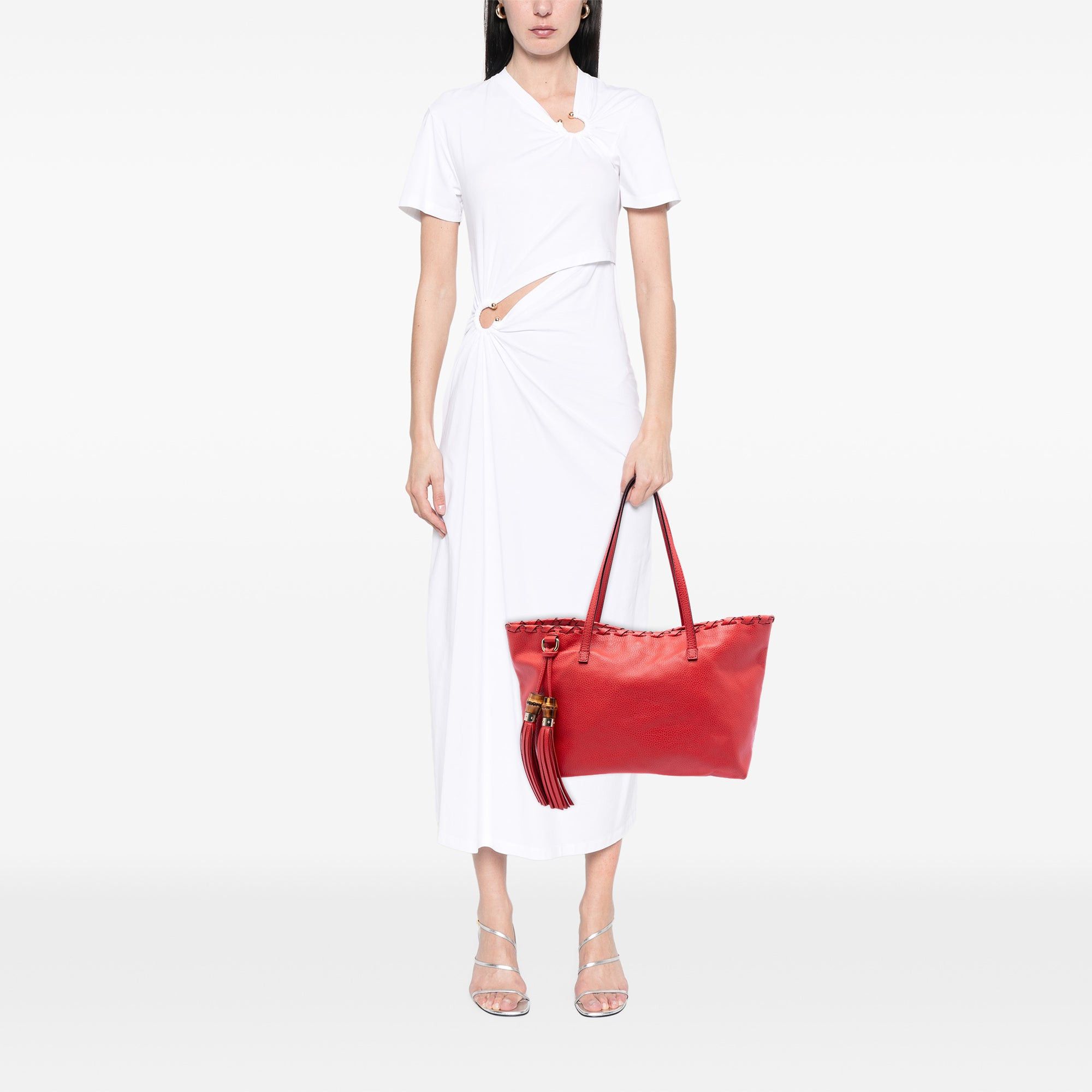 Gucci Leather Bamboo Tassel Tote Size ONE SIZE - 7 Thumbnail