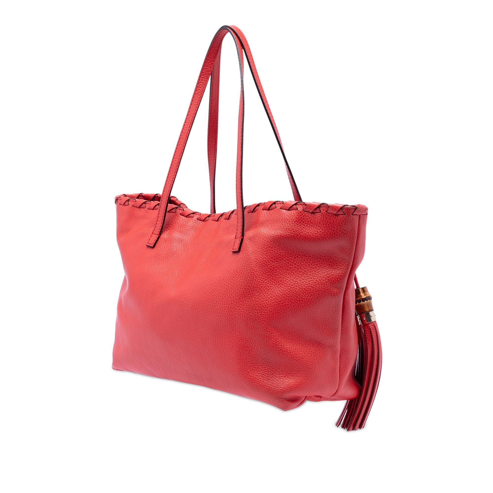 Gucci Leather Bamboo Tassel Tote Size ONE SIZE - 2 Thumbnail