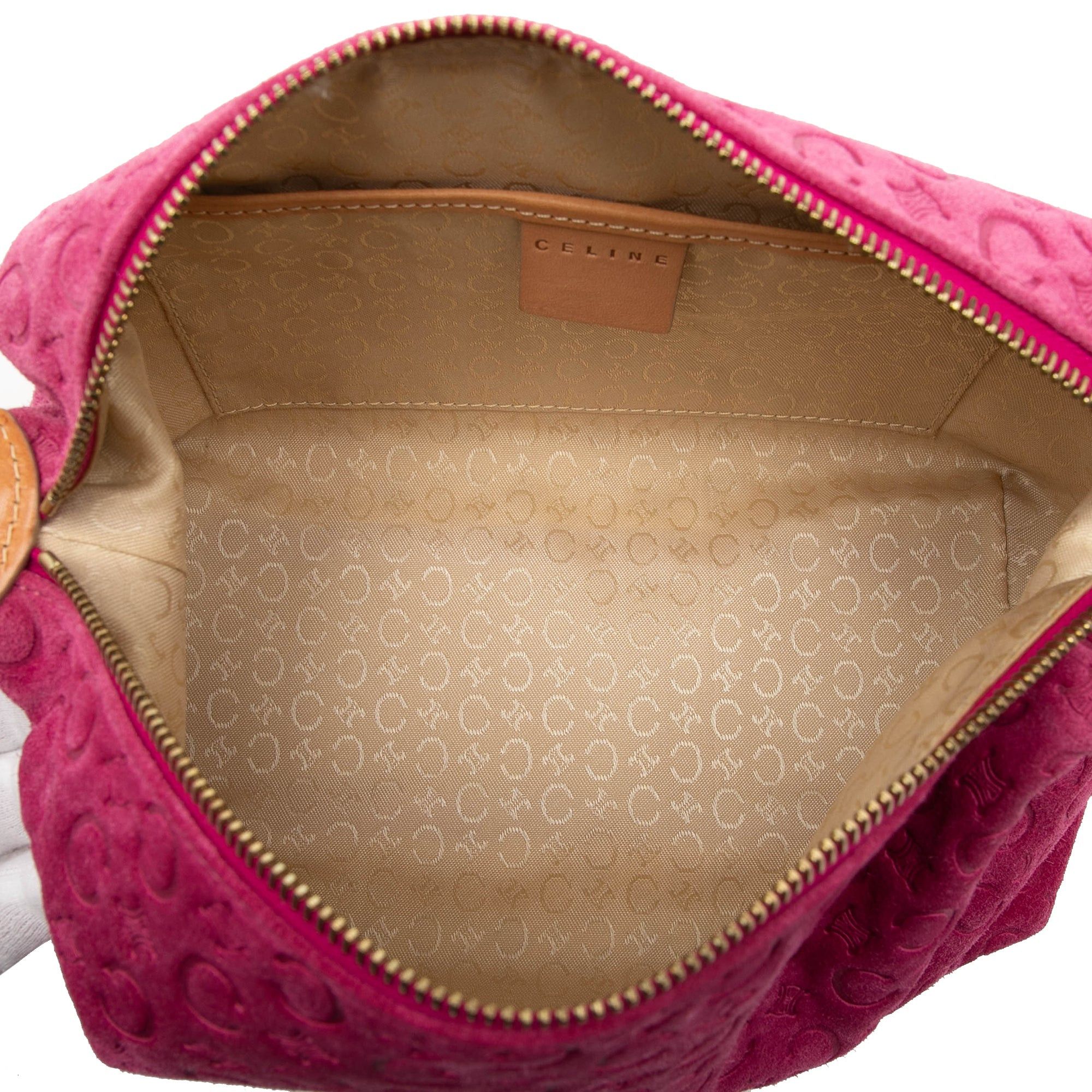 Celine C Macadam Suede Shoulder Bag Size ONE SIZE - 4 Thumbnail