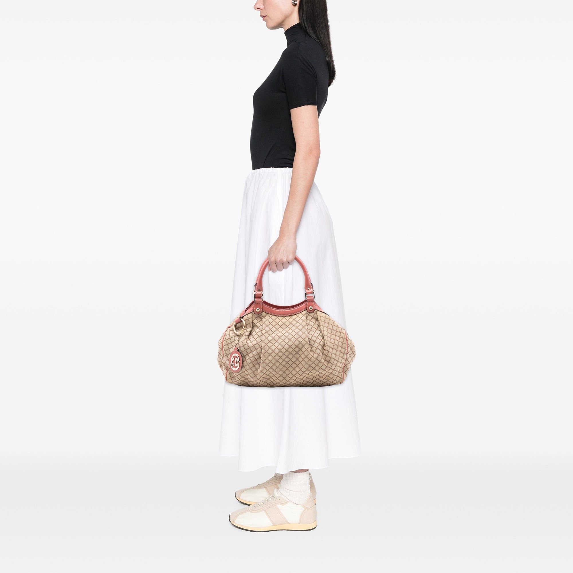 Gucci Medium Diamante Canvas Sukey Tote Size ONE SIZE - 7 Thumbnail