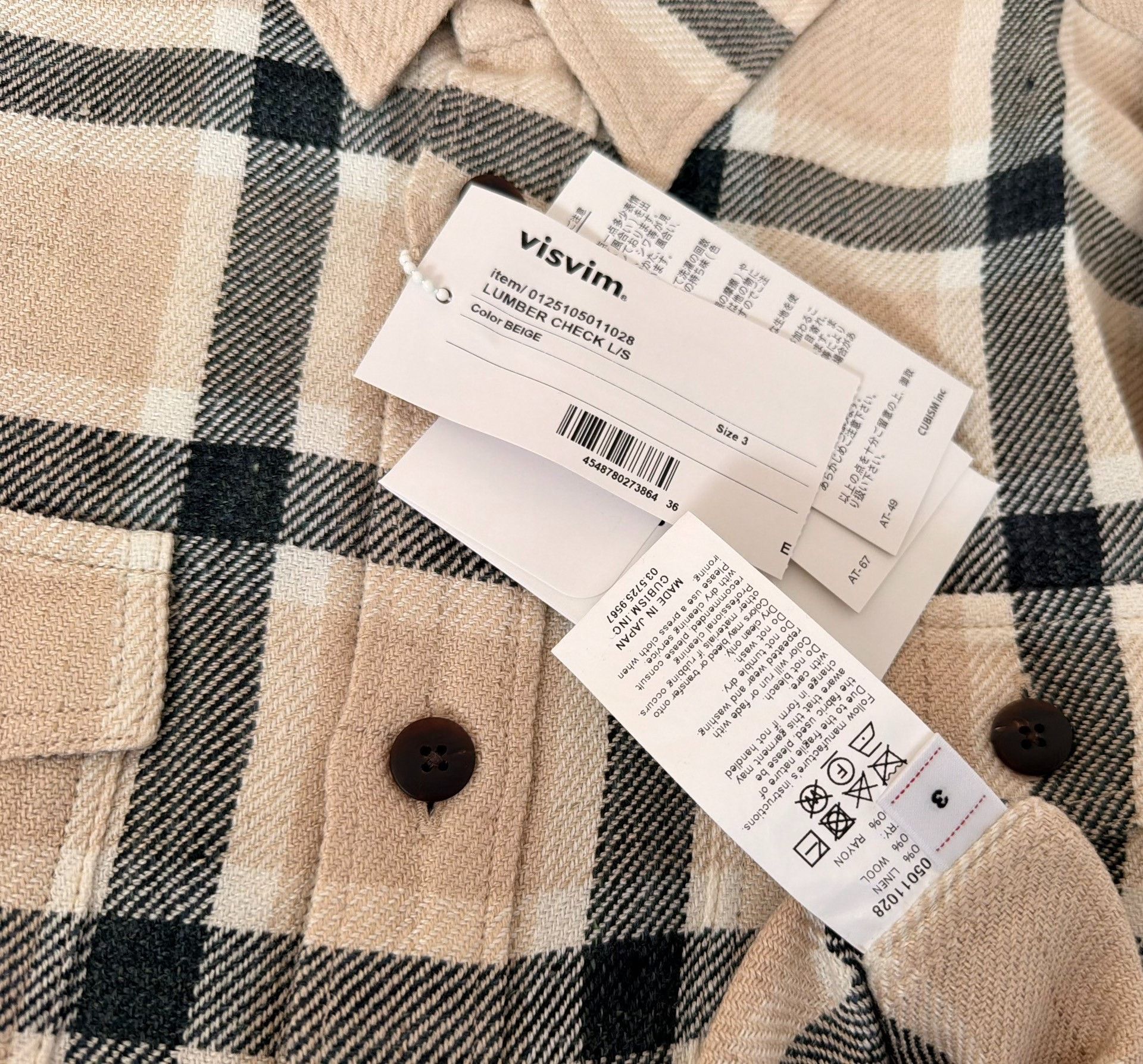 Visvim VISVIM LUMBER CHECK L/S Plaid Shirt Size US L / EU 52-54 / 3 - 4 Thumbnail