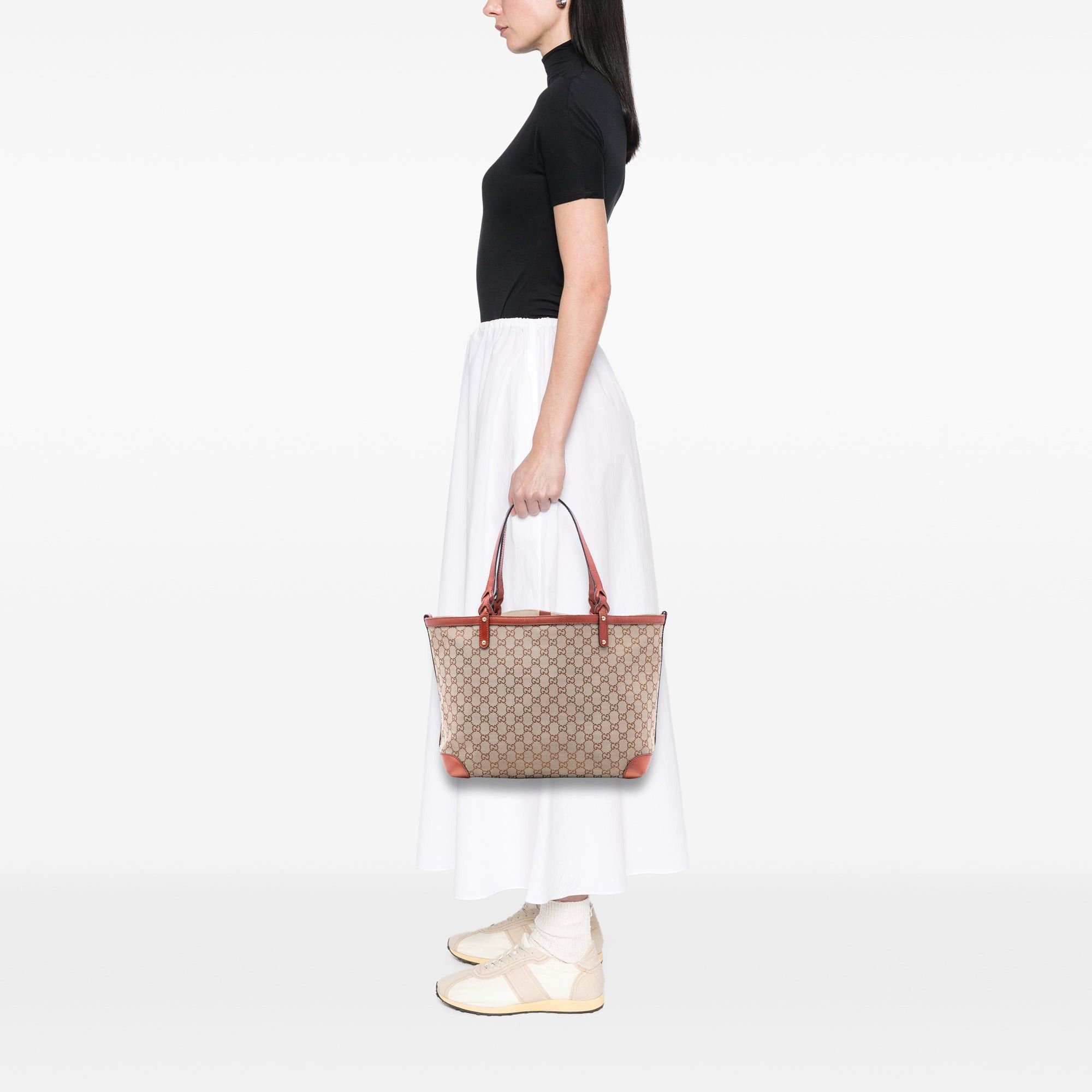 Gucci Medium GG Canvas Craft Tote Size ONE SIZE - 7 Thumbnail