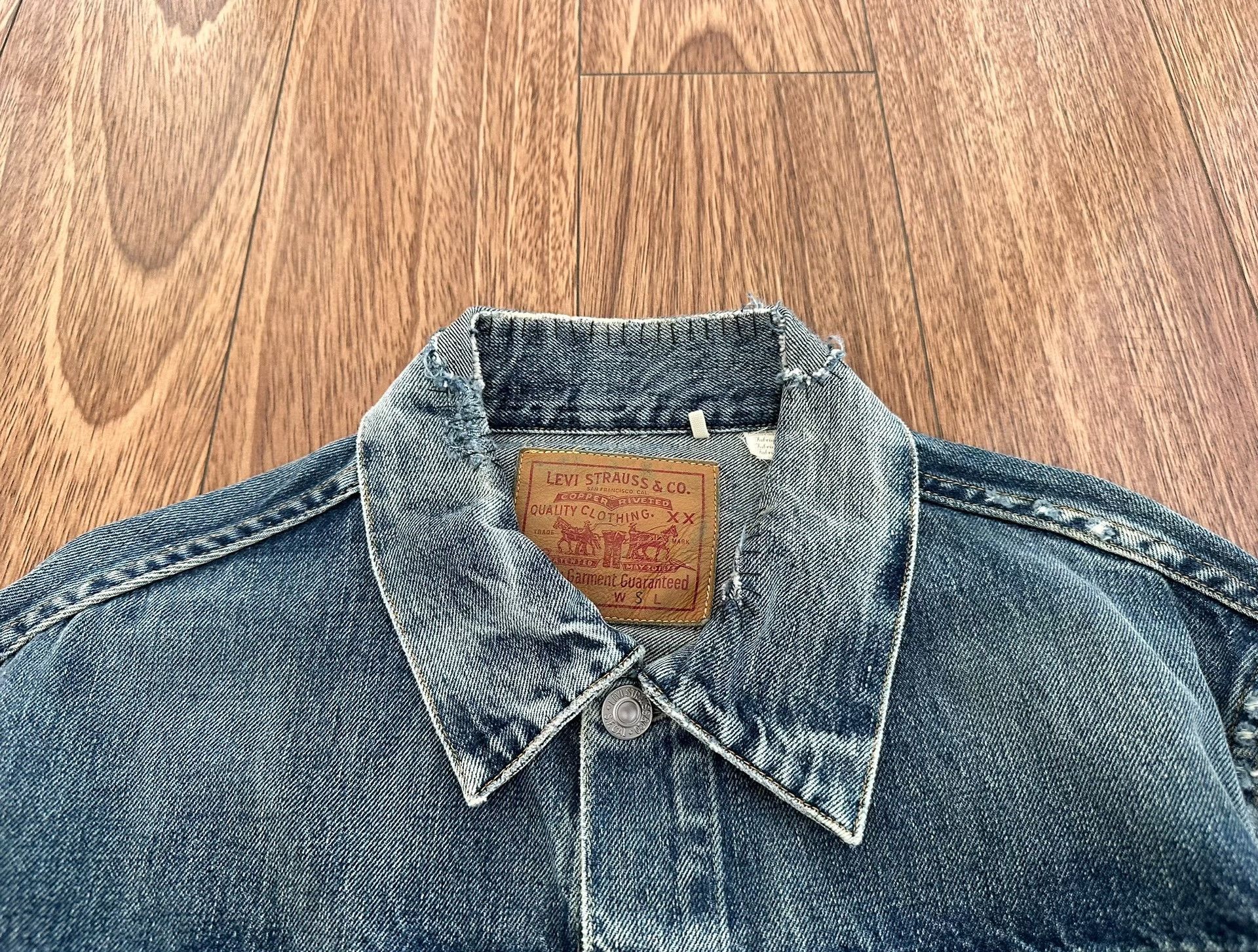 Levi's Vintage Clothing Levi's LVC Vintage Distressed Selvedge Denim Jacket 507 Size US S / EU 44-46 / 1 - 3 Thumbnail