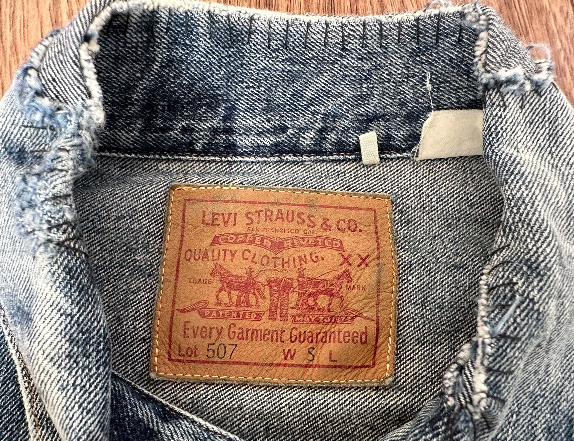 Levi's Vintage Clothing Levi's LVC Vintage Distressed Selvedge Denim Jacket 507 Size US S / EU 44-46 / 1 - 4 Thumbnail