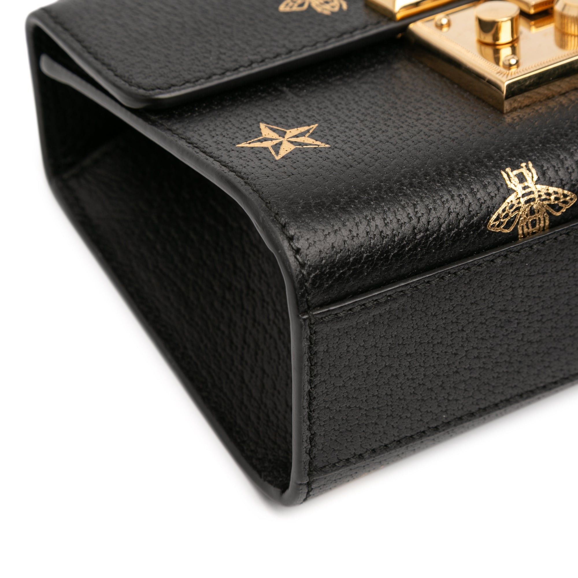 Gucci Small Leather Bee Star Padlock Crossbody Size ONE SIZE - 10 Thumbnail