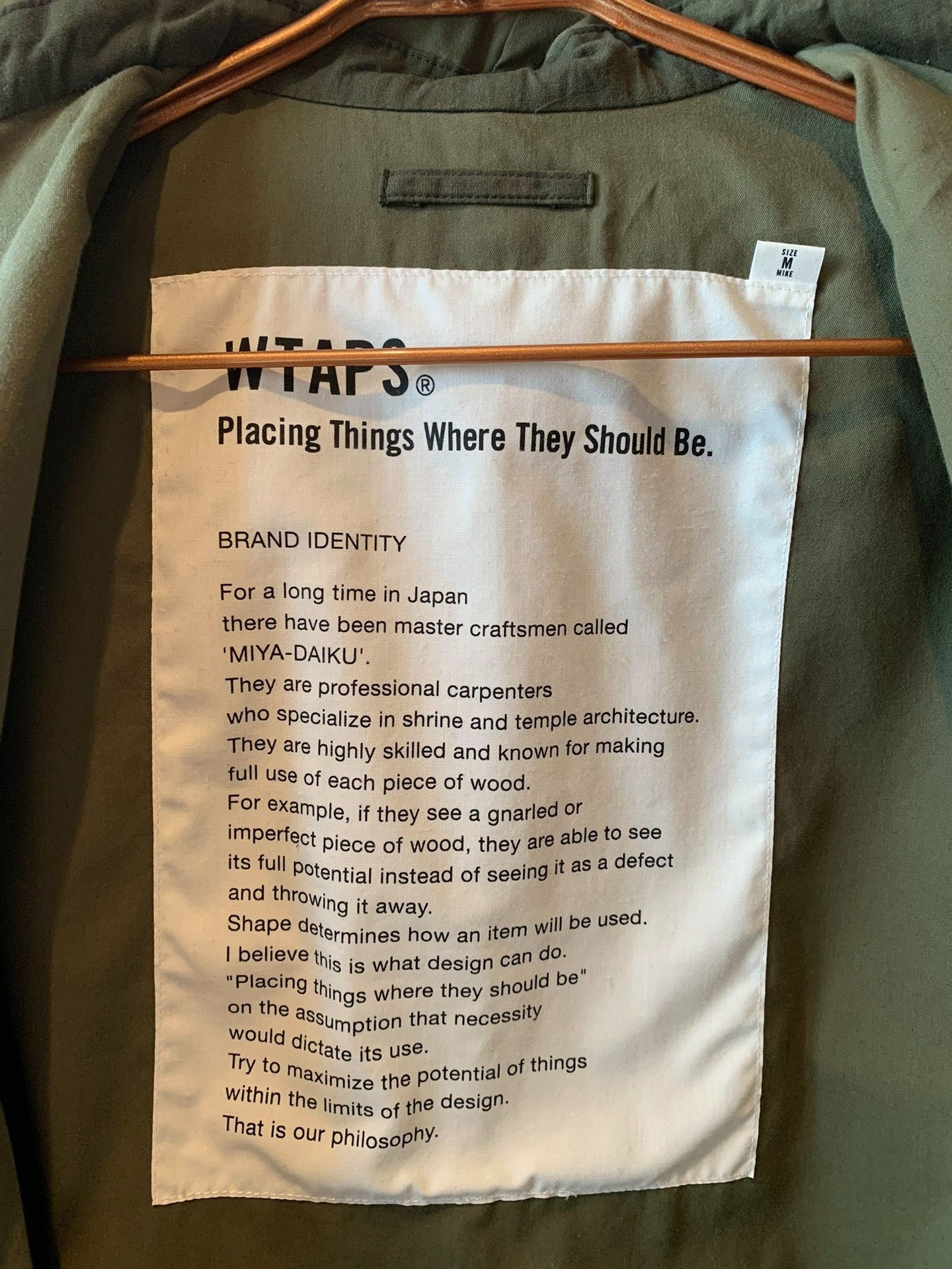 Wtaps WTAPS M-51 16AW Military Green Coat Size US M / EU 48-50 / 2 - 4 Thumbnail