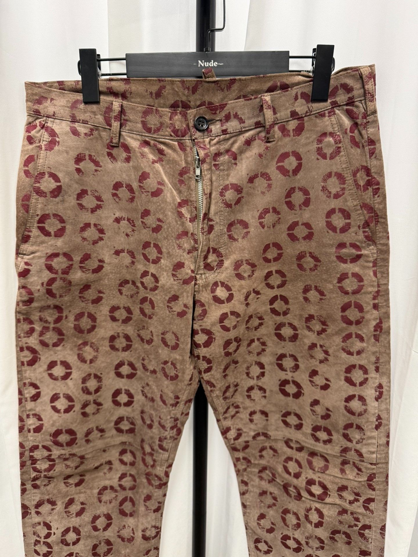 Comme des Garcons Comme des Garçons Homme Plus Suede Lip Print Pants L Size US 32 / EU 48 - 2 Thumbnail
