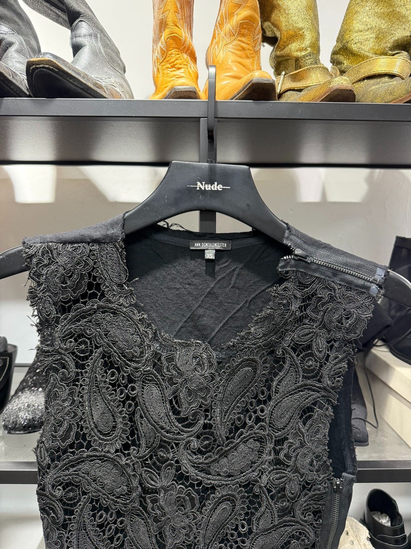 Ann Demeulemeester Ann Demeulemeester Lace Vest XS Size XS / US 0-2 / IT 36-38 - 4 Thumbnail