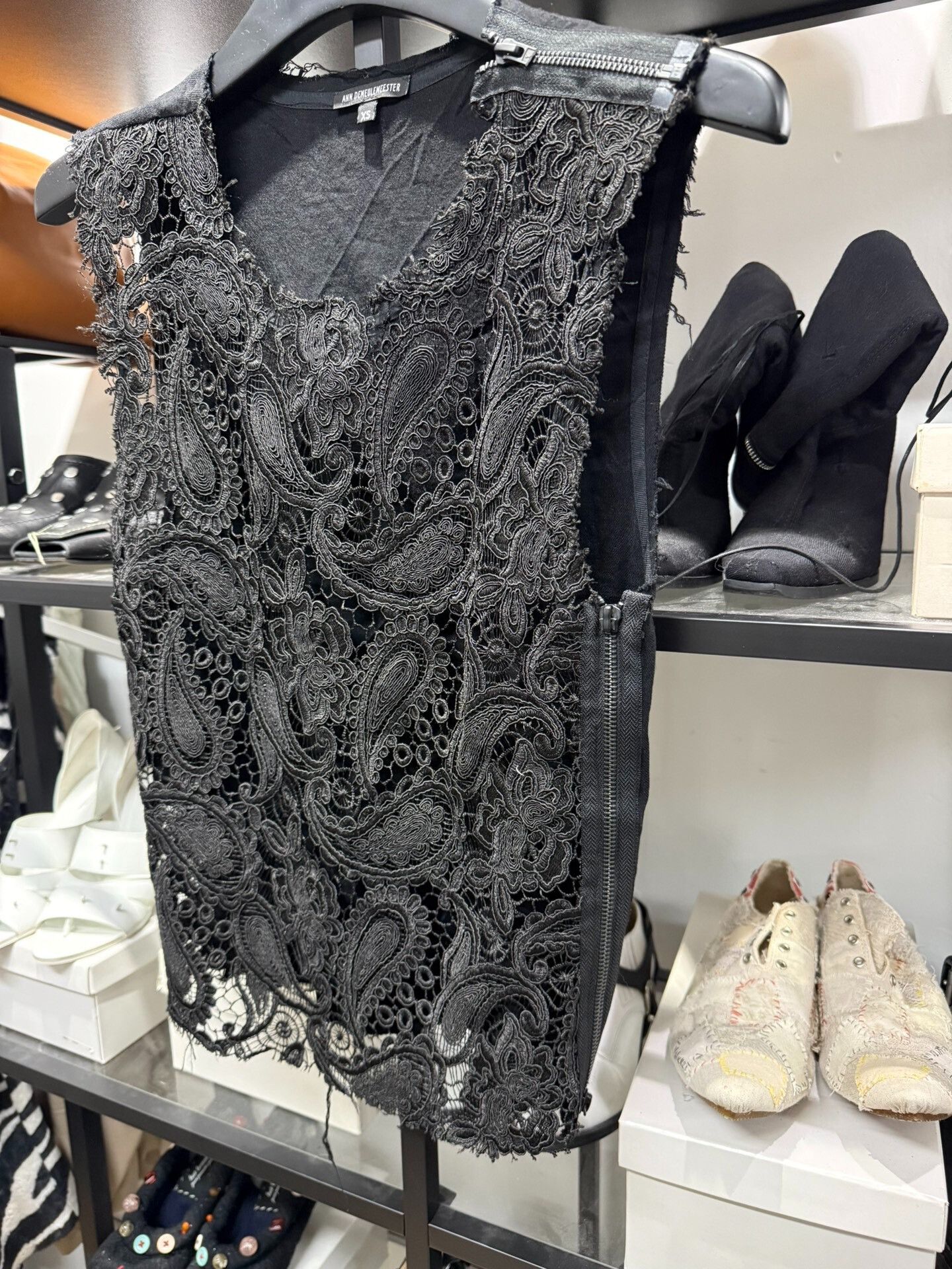 Ann Demeulemeester Ann Demeulemeester Lace Vest XS Size XS / US 0-2 / IT 36-38 - 3 Thumbnail