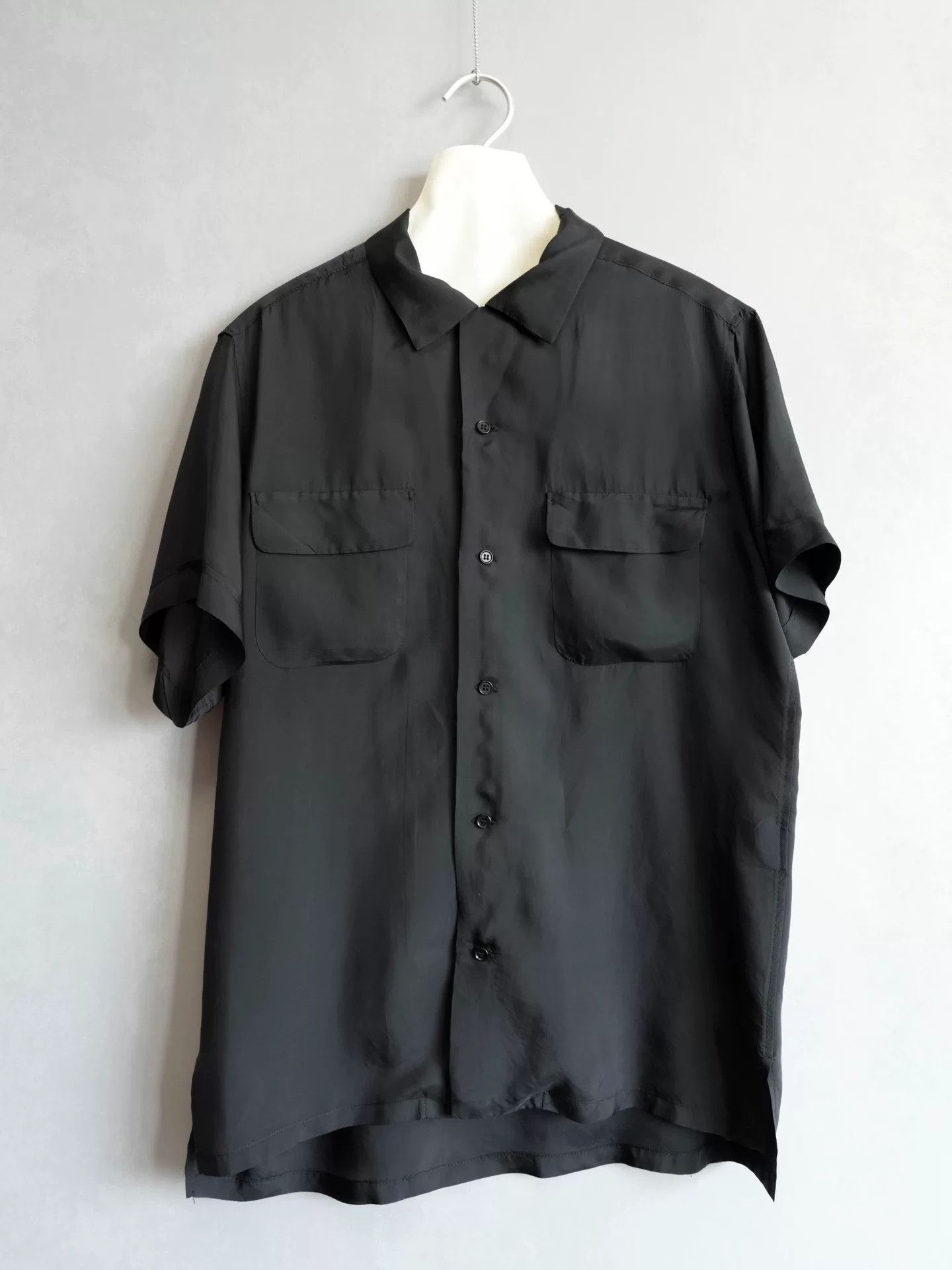 Yohji Yamamoto Yohji Yamamoto 10SS Cupro Short-Sleeve Shirt Size US L / EU 52-54 / 3 - 2 Thumbnail