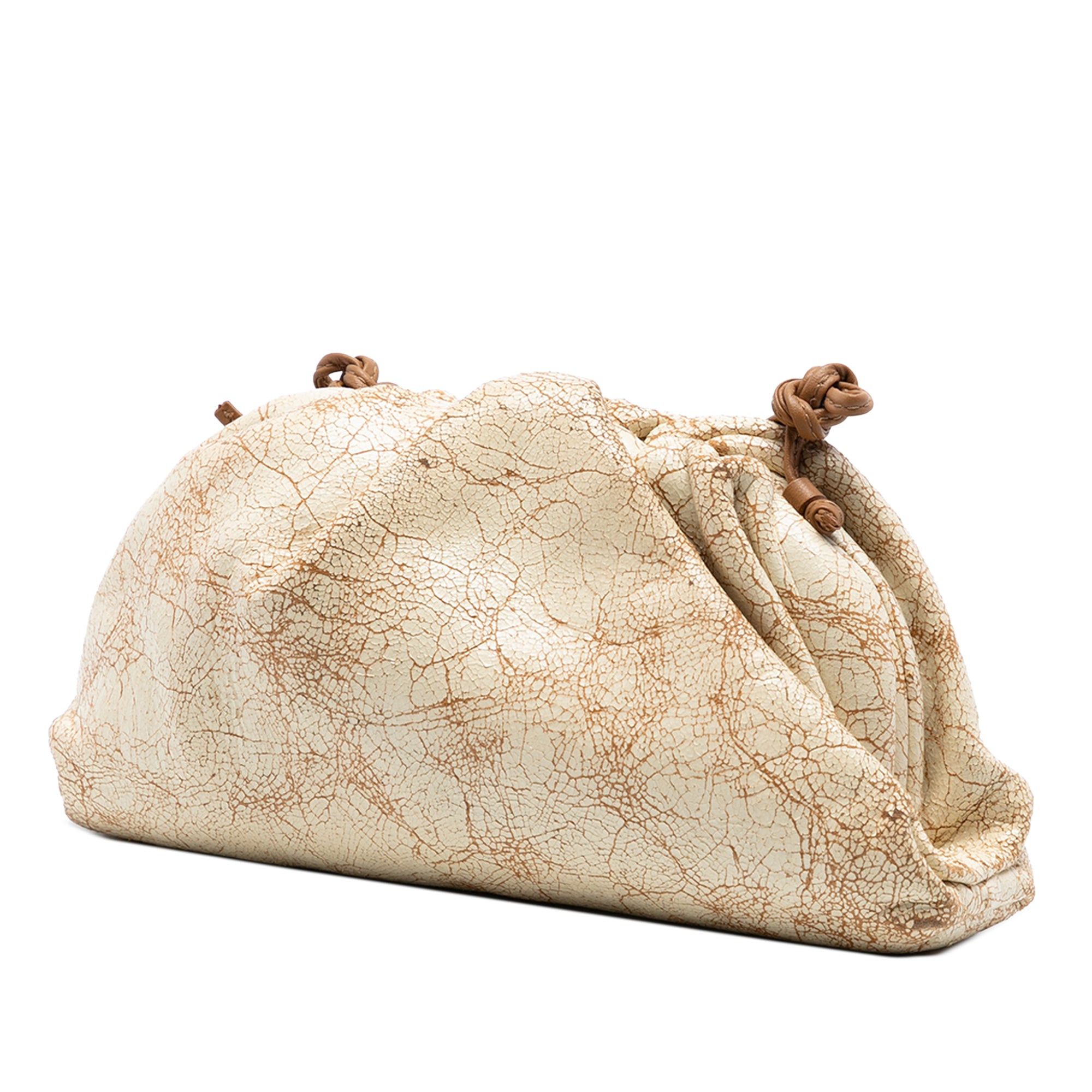 Bottega Veneta Crackled Calfskin The Mini Pouch Crossbody Size ONE SIZE - 2 Thumbnail