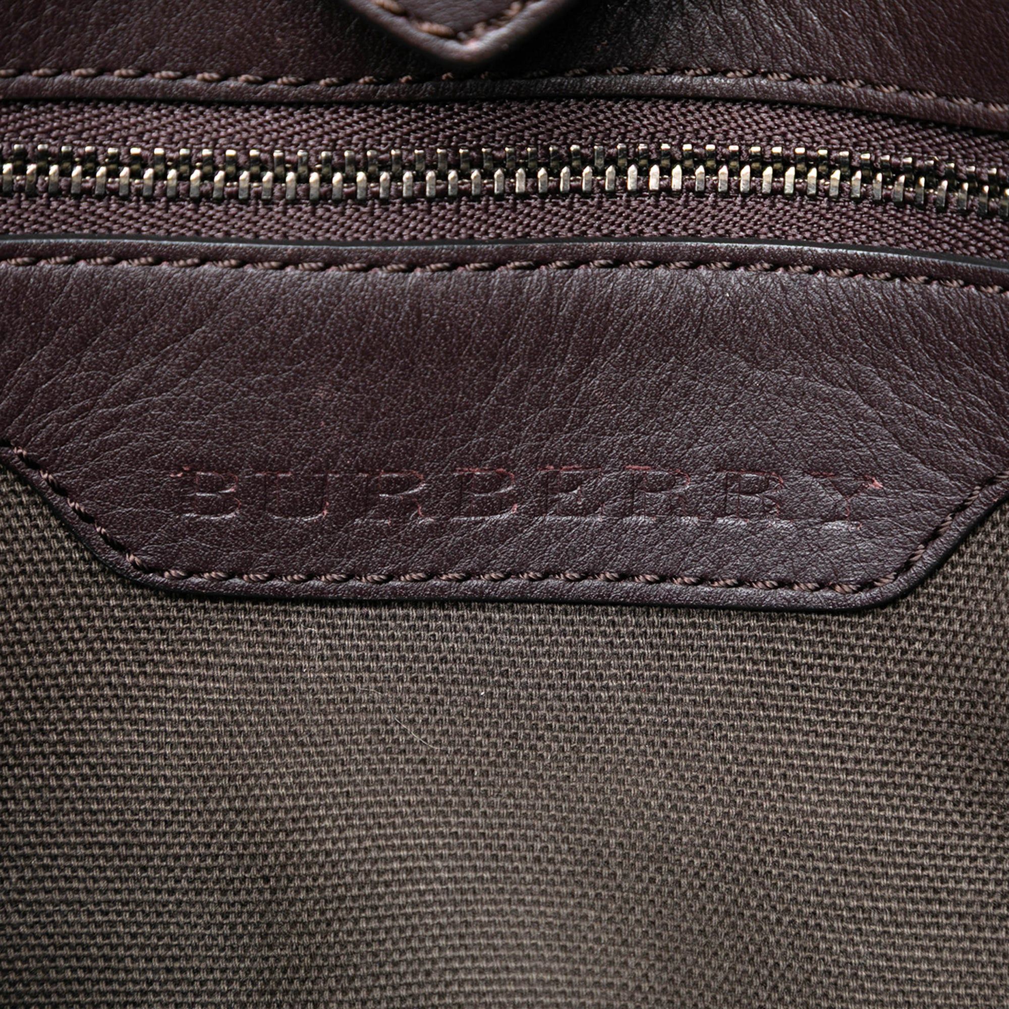 Burberry Small Smoke Check Coated Canvas Northfield Satchel Size ONE SIZE - 5 Thumbnail
