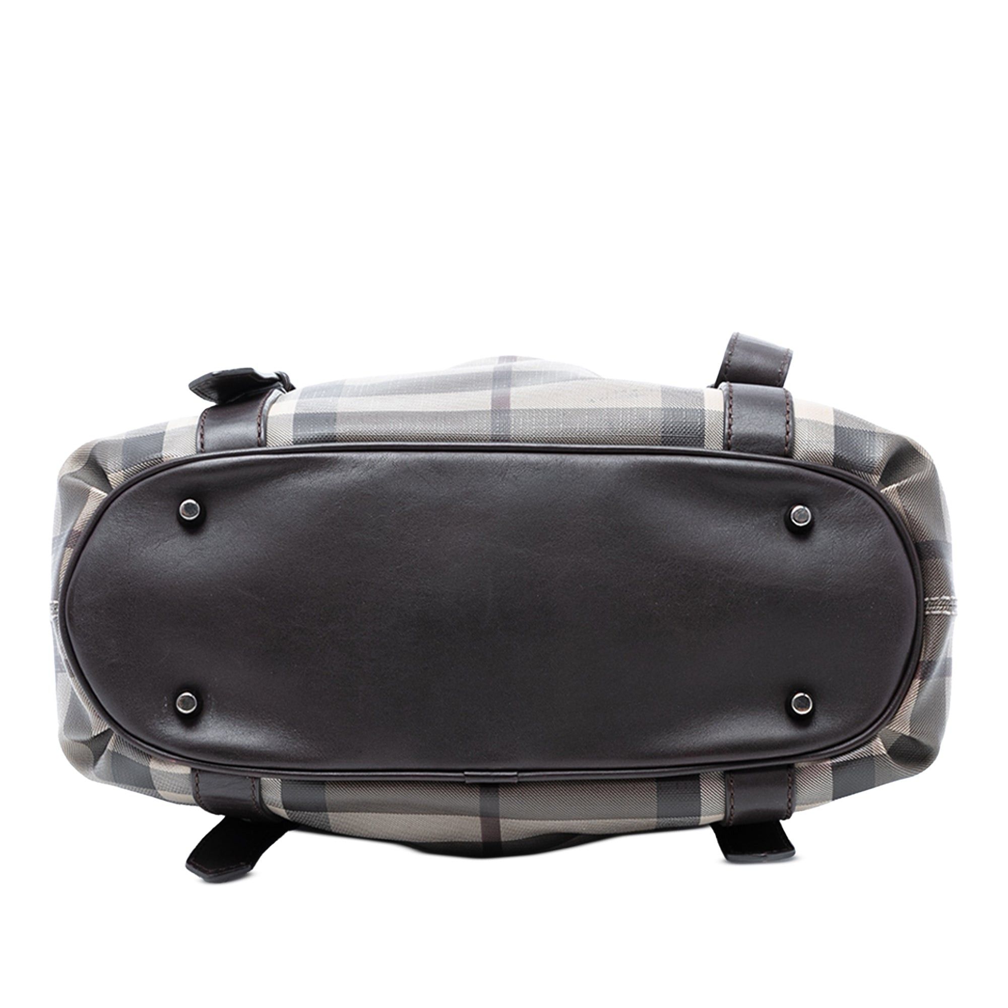 Burberry Small Smoke Check Coated Canvas Northfield Satchel Size ONE SIZE - 3 Thumbnail