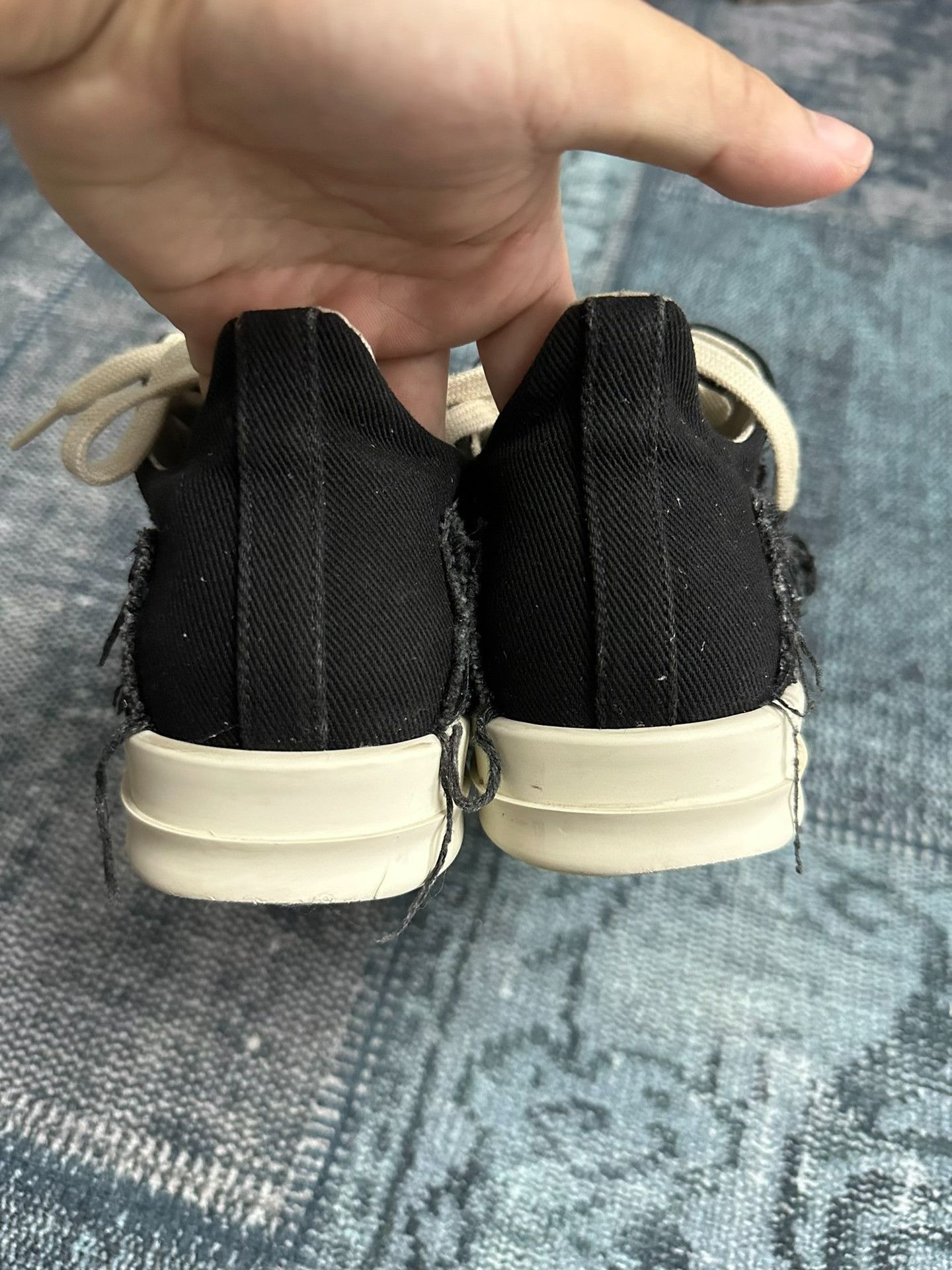 Rick Owens Rick Owens Distressed Low-Top Sneakers Size US 7 / IT 37 - 5 Thumbnail
