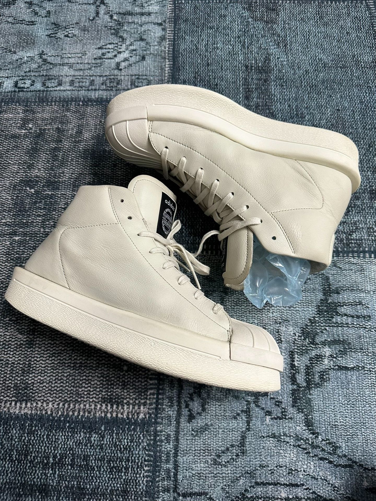 Rick Owens Rick Owens Adidas Shell Toe Size US 9 / EU 42 - 2 Thumbnail