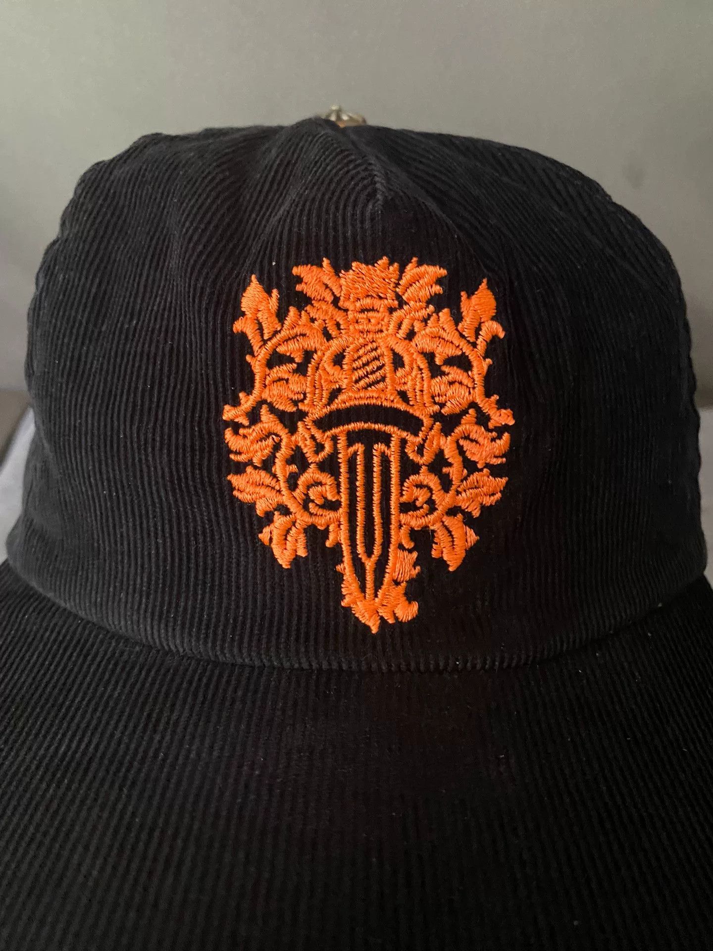 Chrome Hearts Chrome Hearts Orange Corduroy Cap Size ONE SIZE - 2 Thumbnail