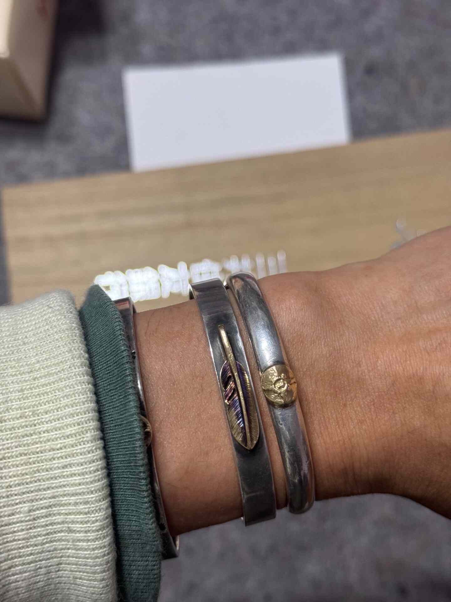 First Arrow's First Arrow's Silver Gold Accent Bracelet Size ONE SIZE - 5 Thumbnail