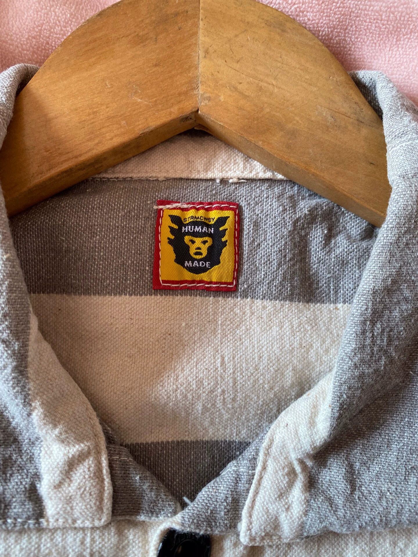 Human Made Human Made Cotton Linen Striped Jacket Size US L / EU 52-54 / 3 - 3 Thumbnail